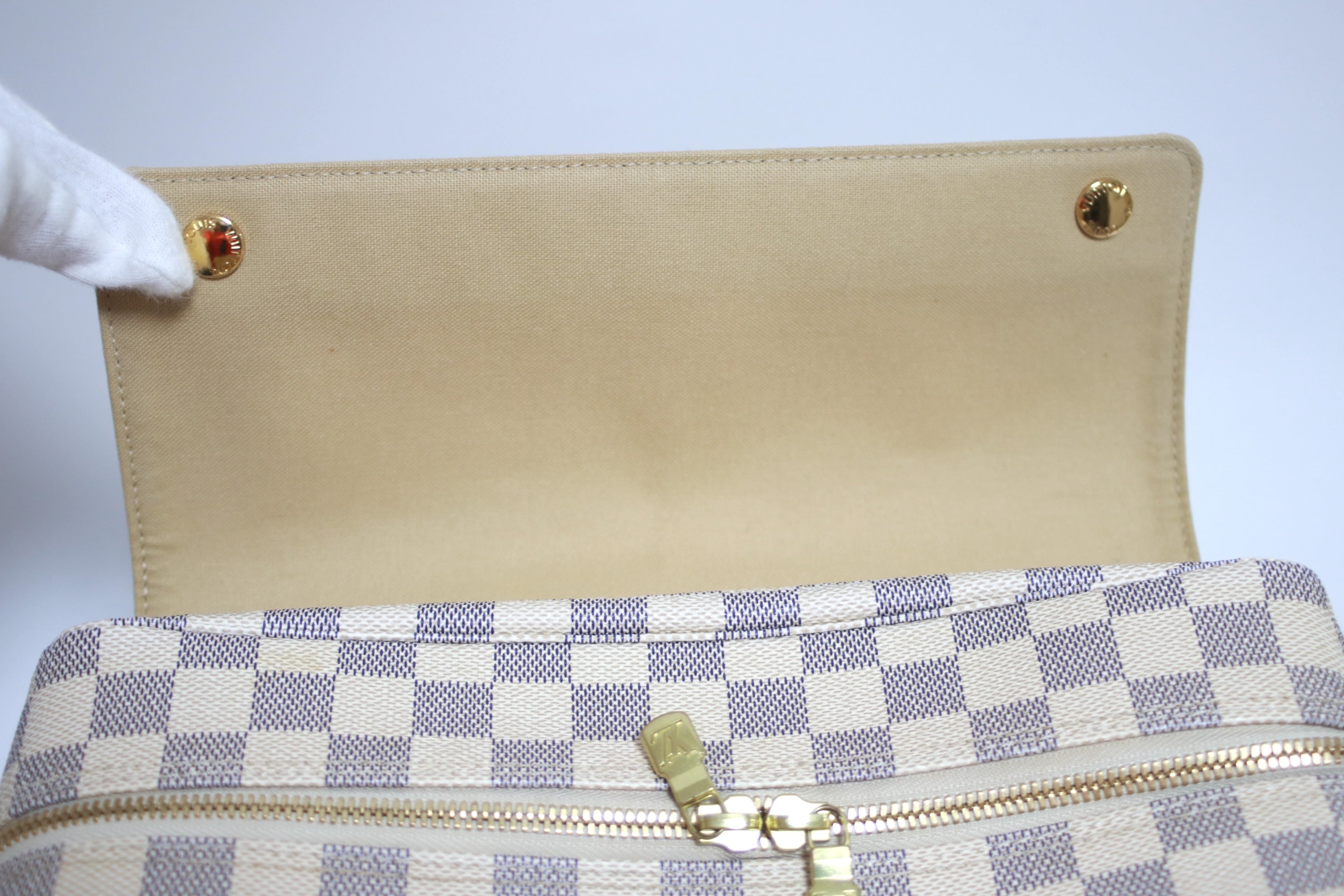 Louis Vuitton Naviglio Damier Azur Messenger Bag Used (8249)