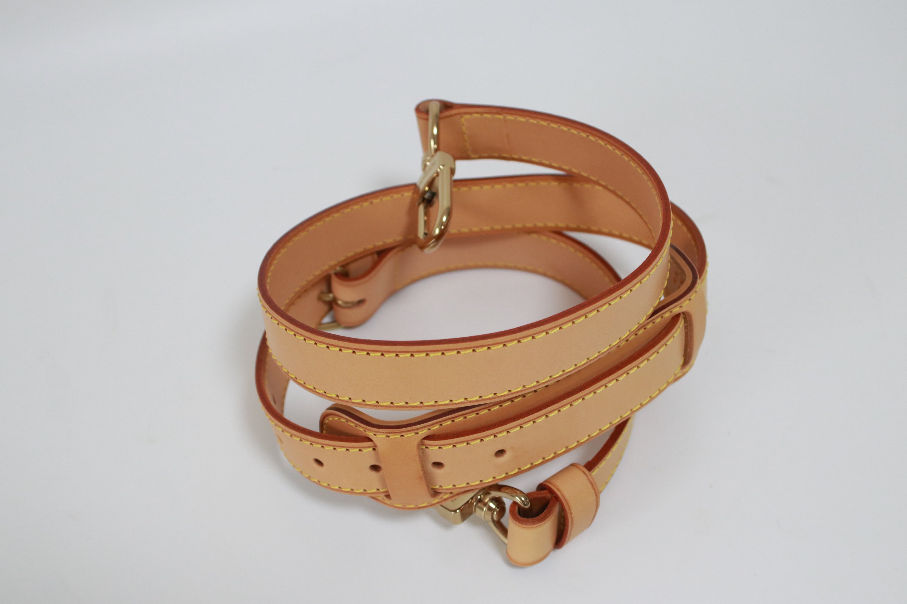 Adjustable Vachetta Leather Straps and Shoulder Straps for Bags 