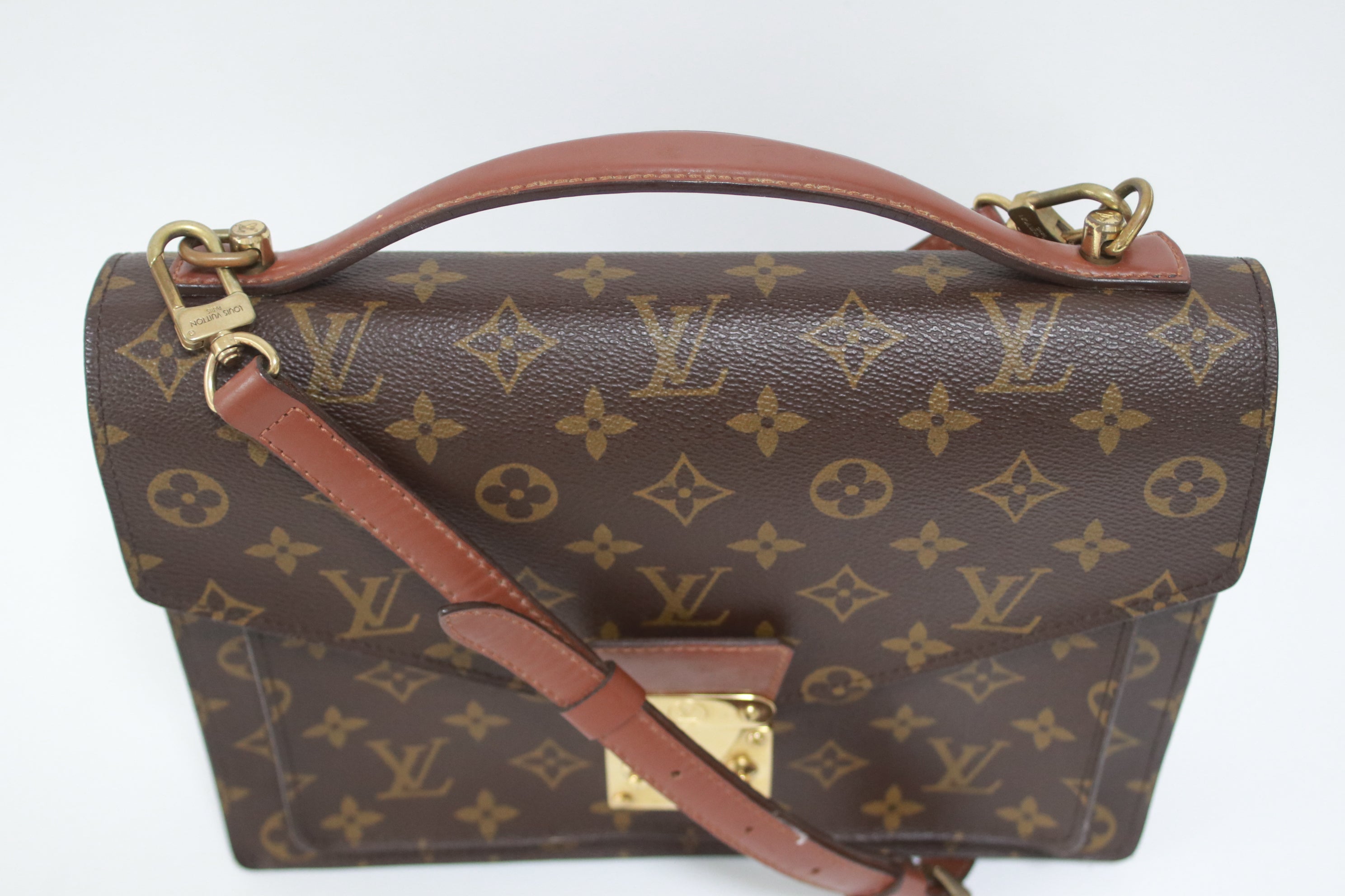 Louis Vuitton Monceau 28 Shoulder Bag Used (7216)