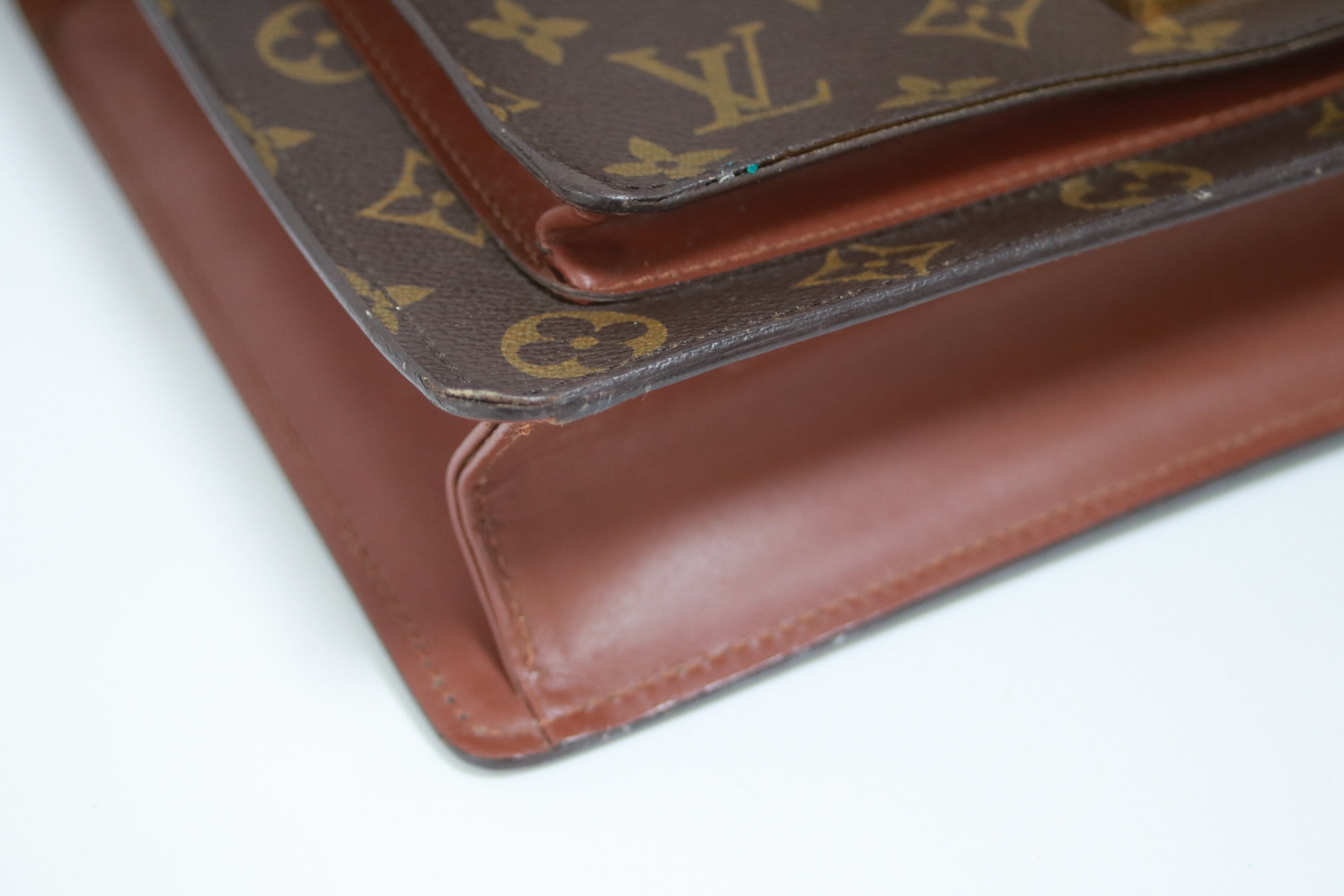 Louis Vuitton Monceau 28 Shoulder Bag Used (7216)