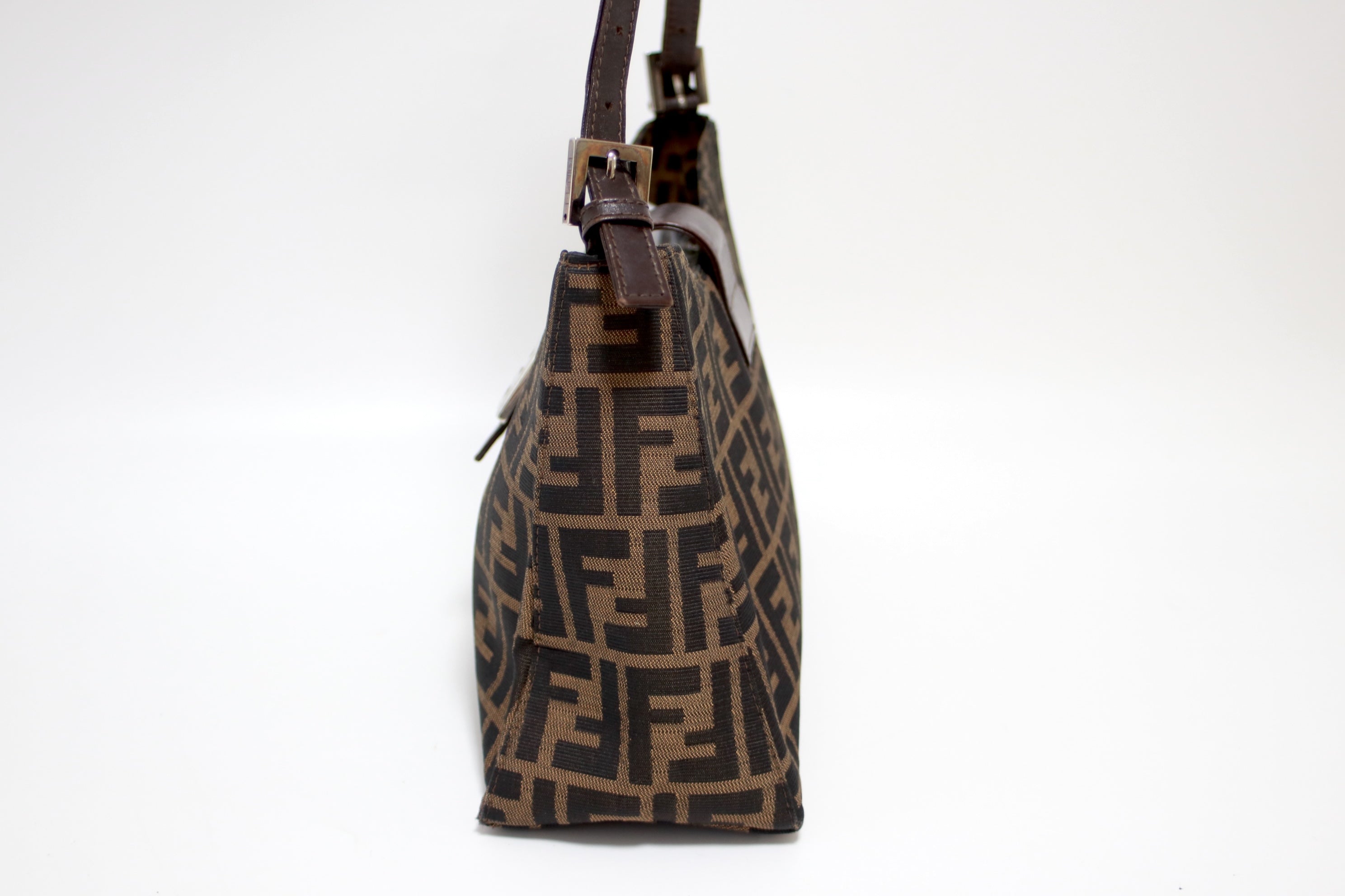 Fendi Zucca Shoulder Bag Used (8245)