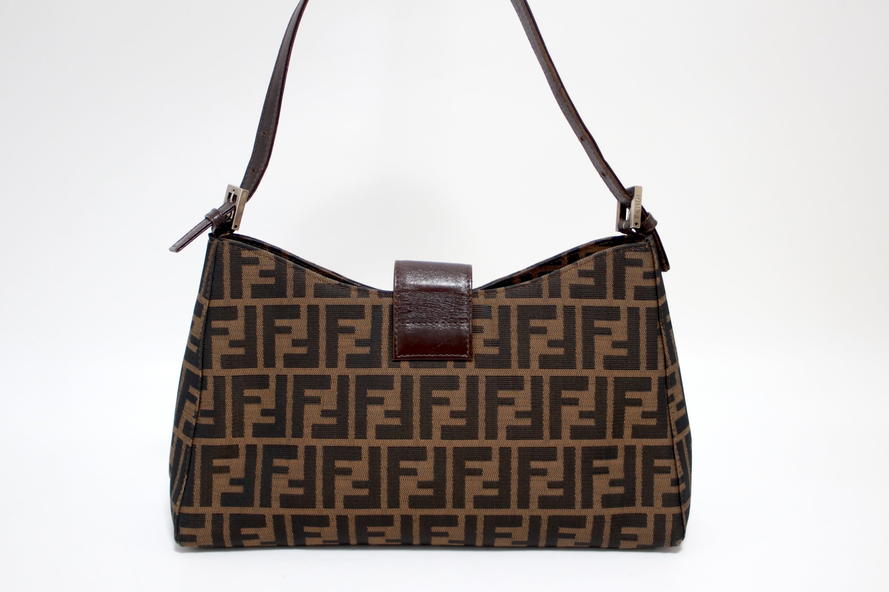 Fendi Zucca Shoulder Bag Used (8245)