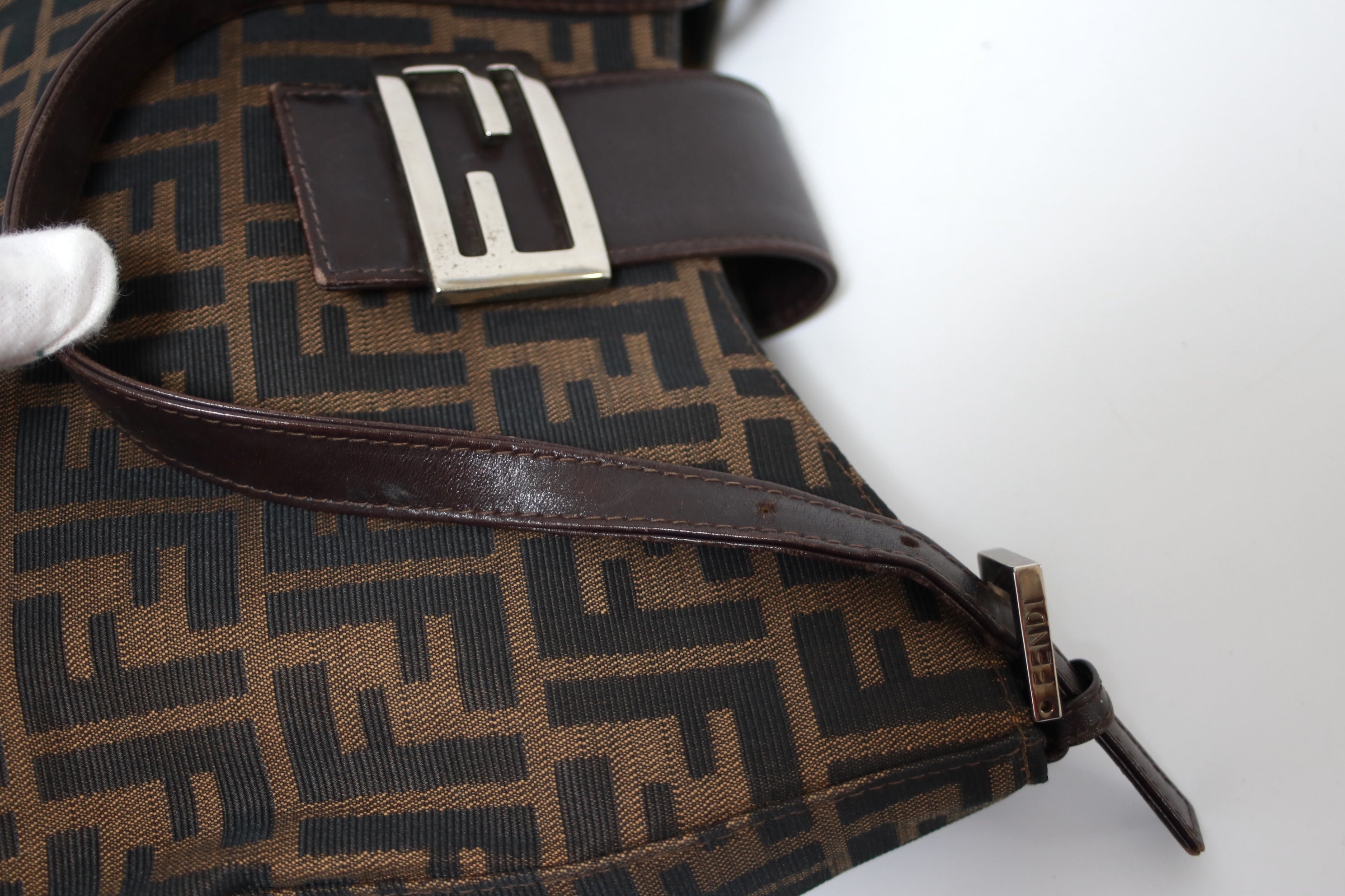 Fendi Zucca Shoulder Bag Used