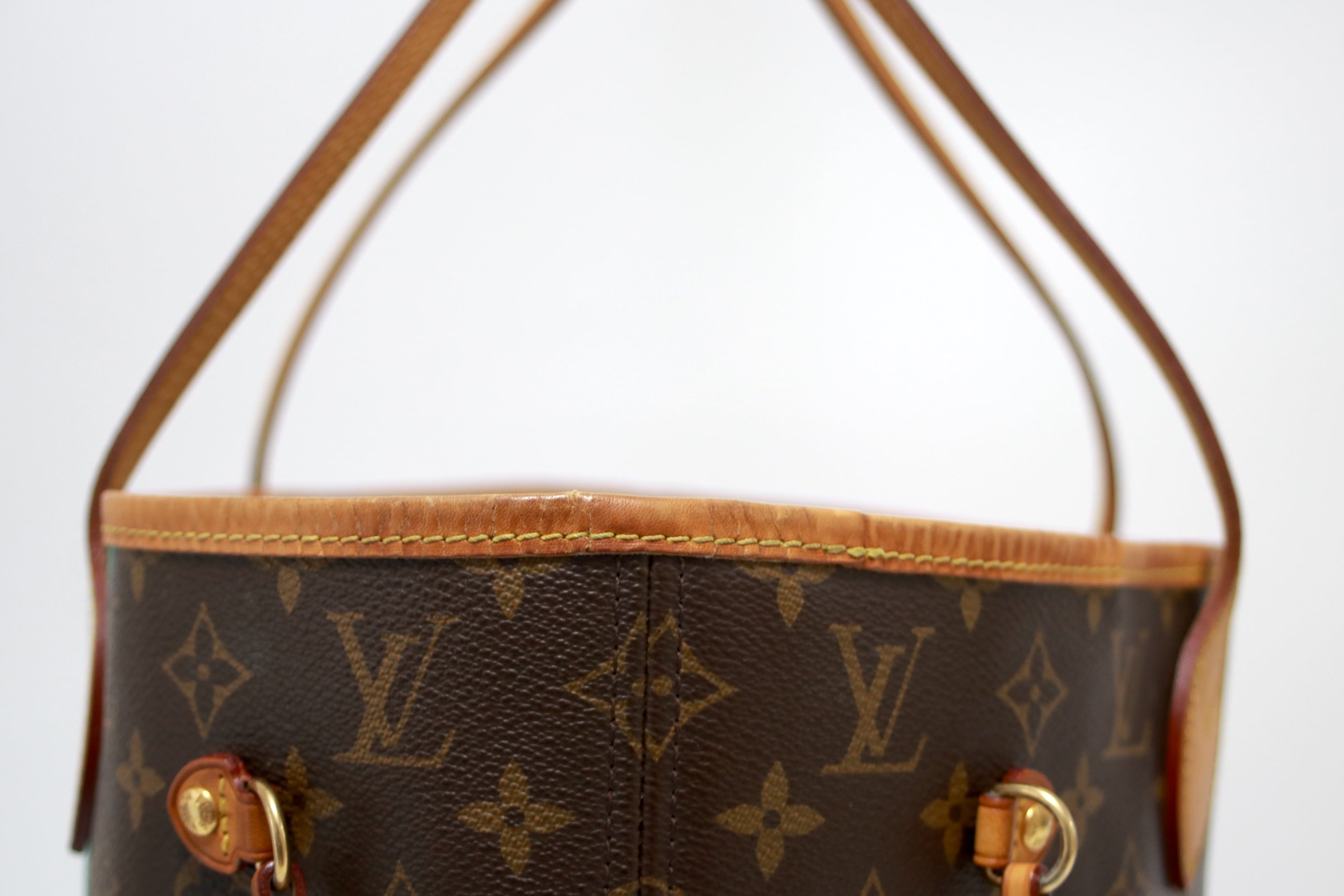 Louis Vuitton Limited Edition Neverfull MM V Turquoise Shoulder Bag Used (7747)