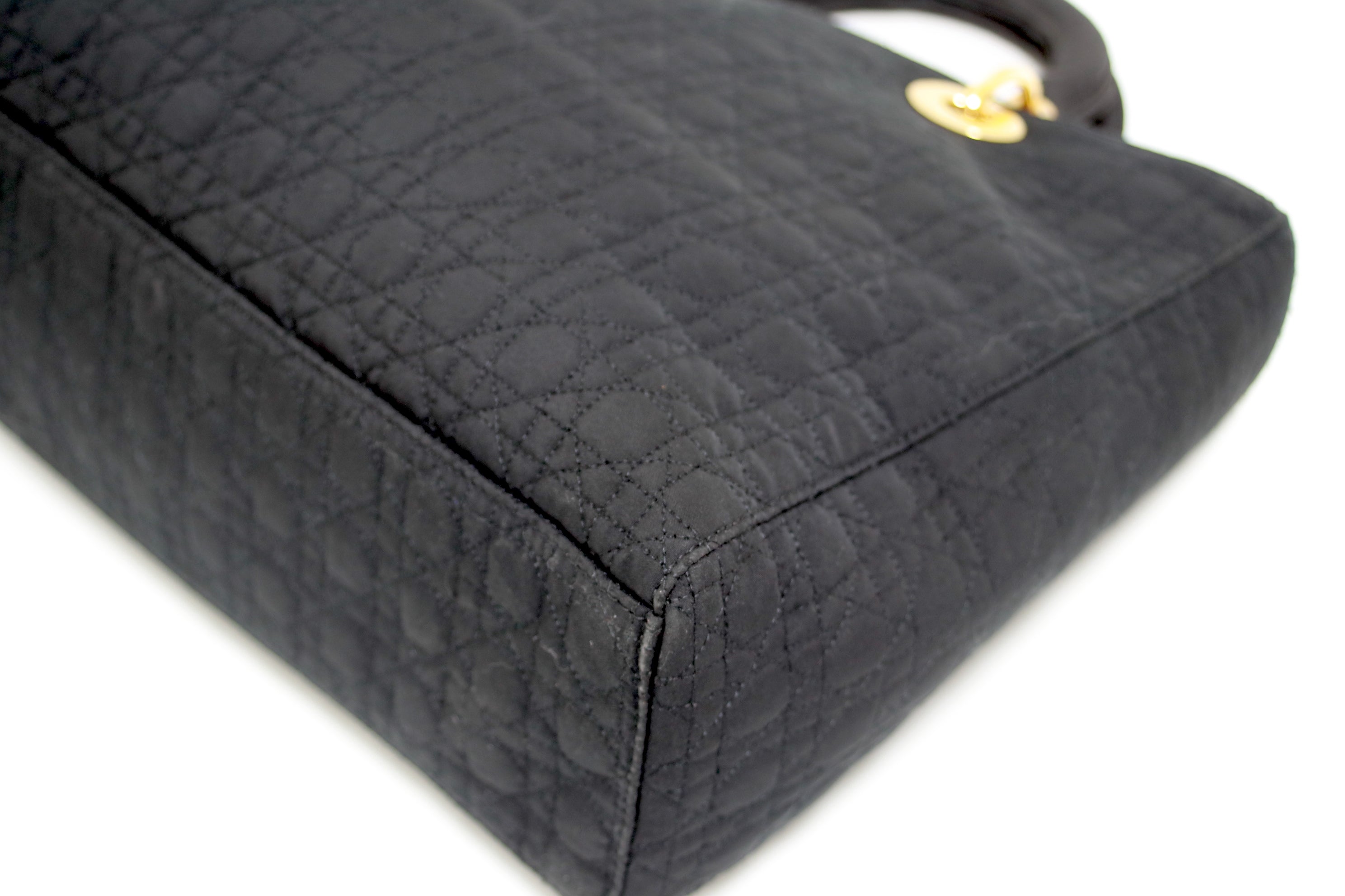 Borsa a mano grande Lady Dior Cannage Quilted usata 