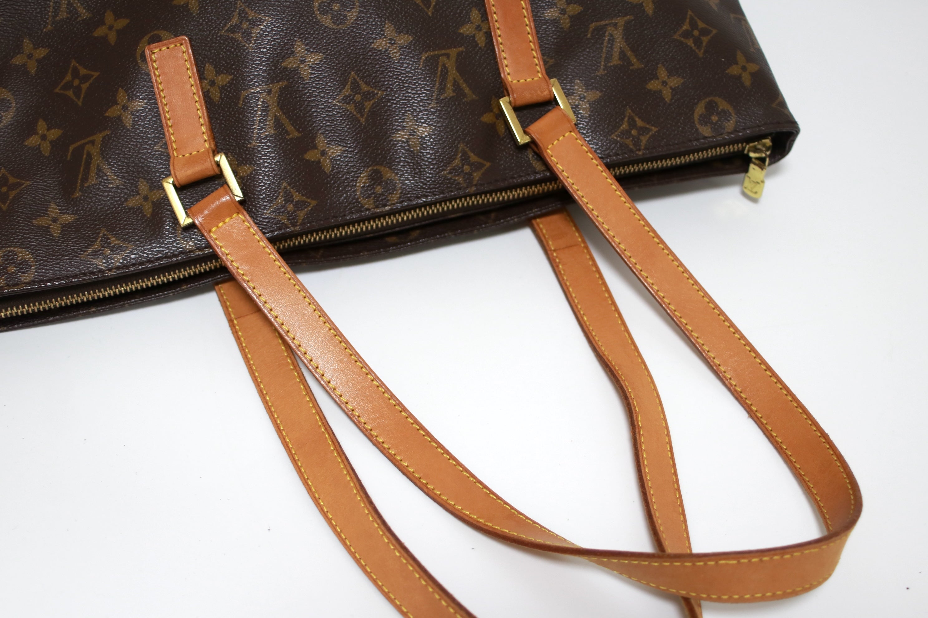 Louis Vuitton Cabas Mezzo Shoulder Tote Bag Used