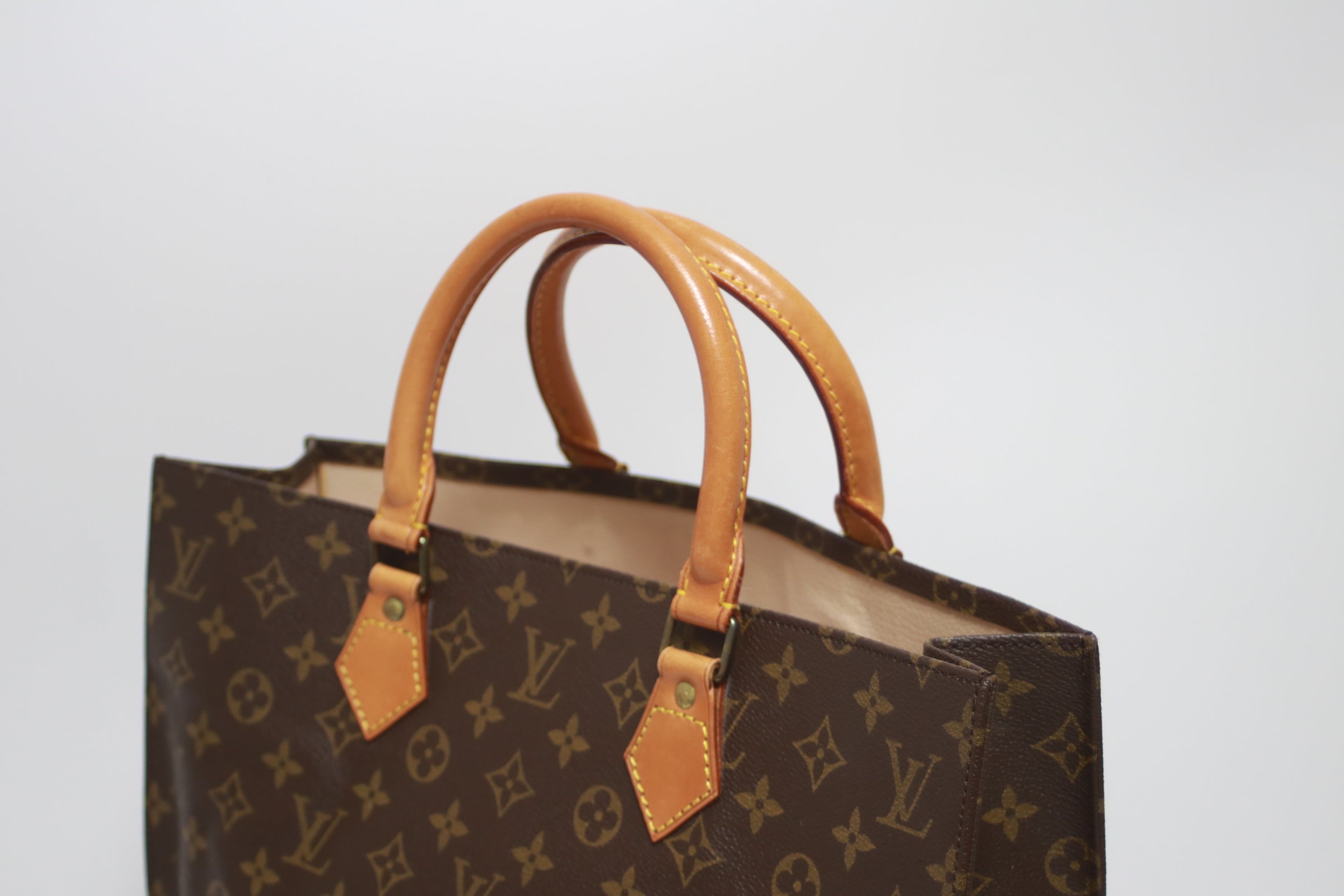 Louis Vuitton Sac Plat Tote Bag Used (8302)
