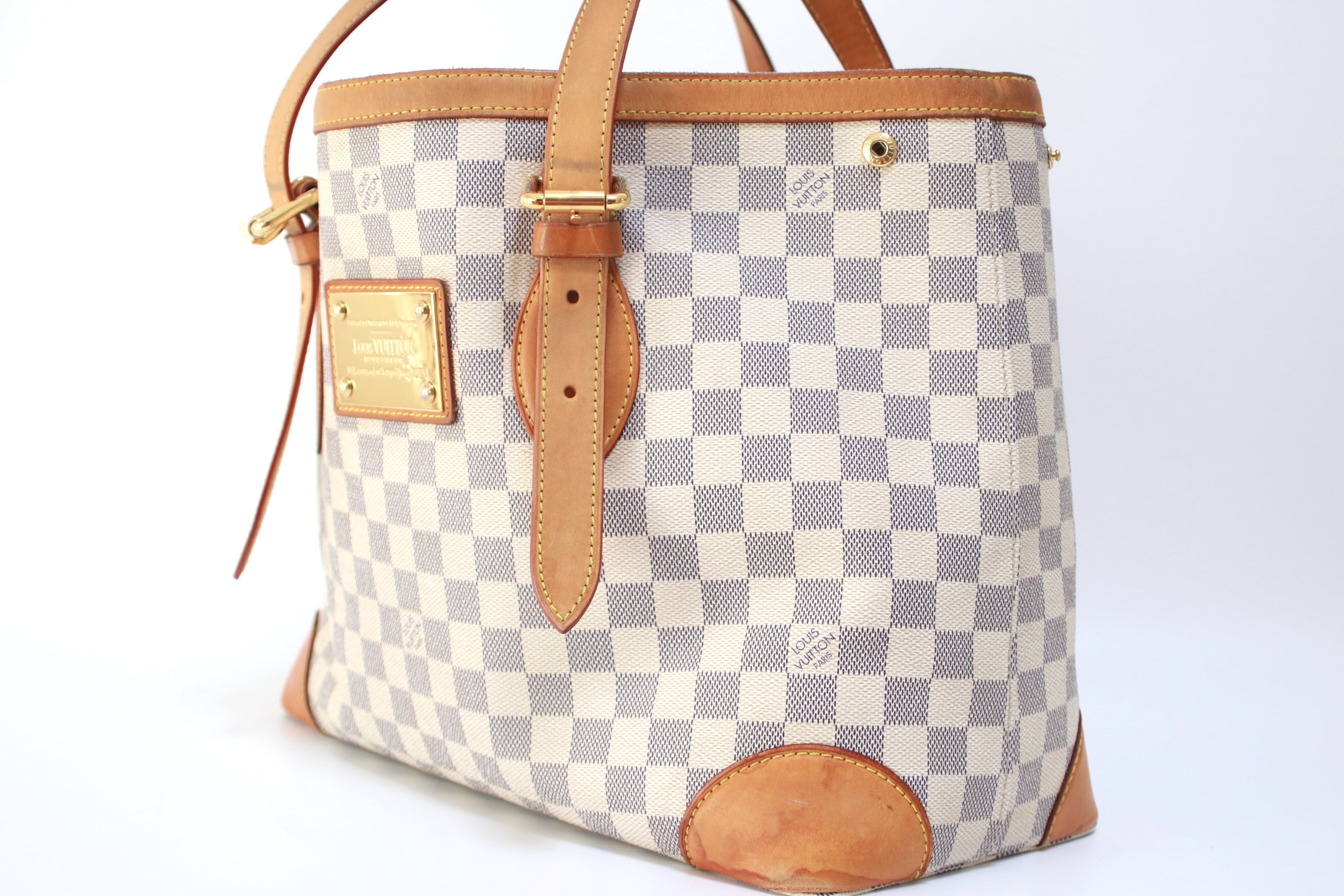 Louis vuitton damier azur hampstead mm best sale