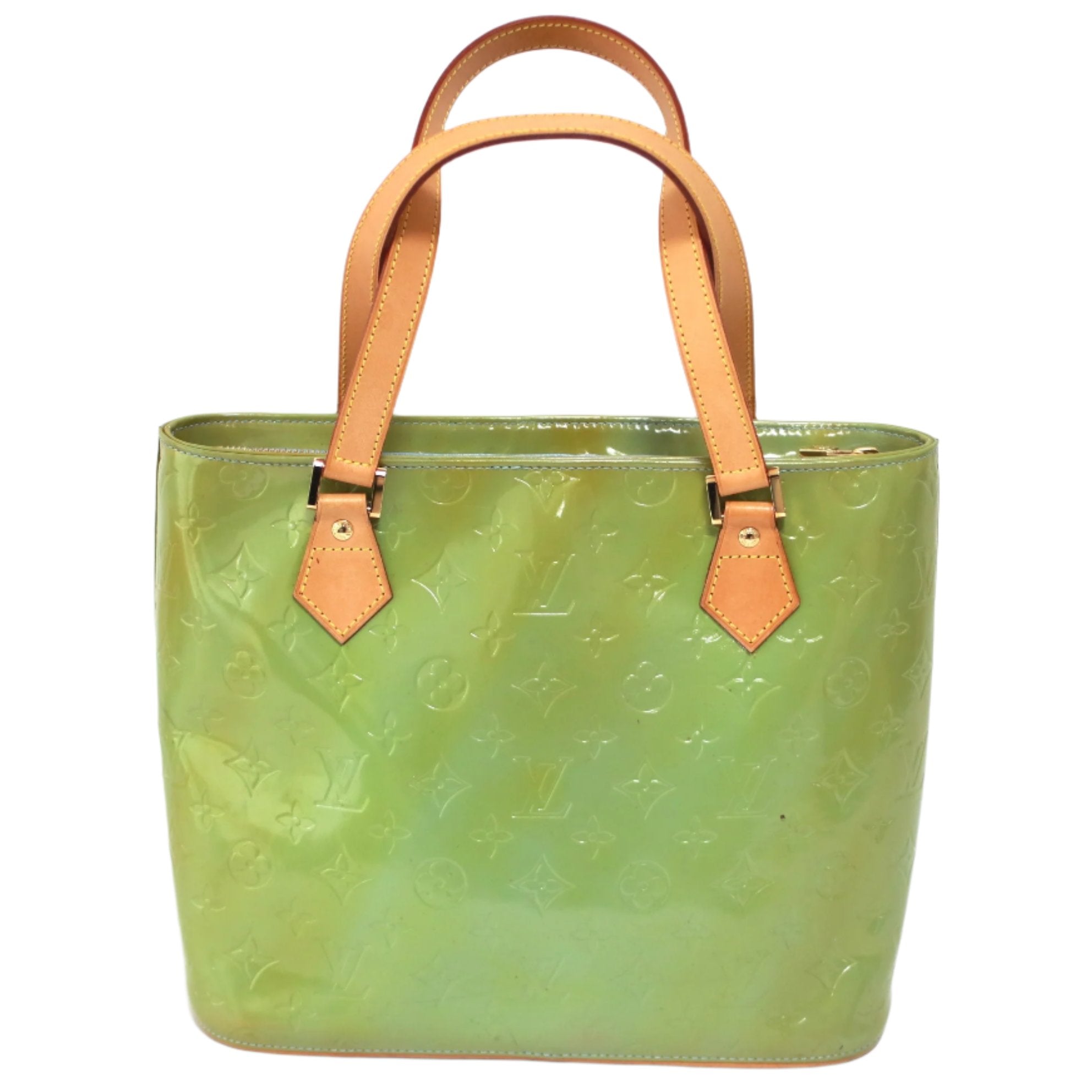 Louis Vuitton Houston Vernis Pepermint Green Bag Used