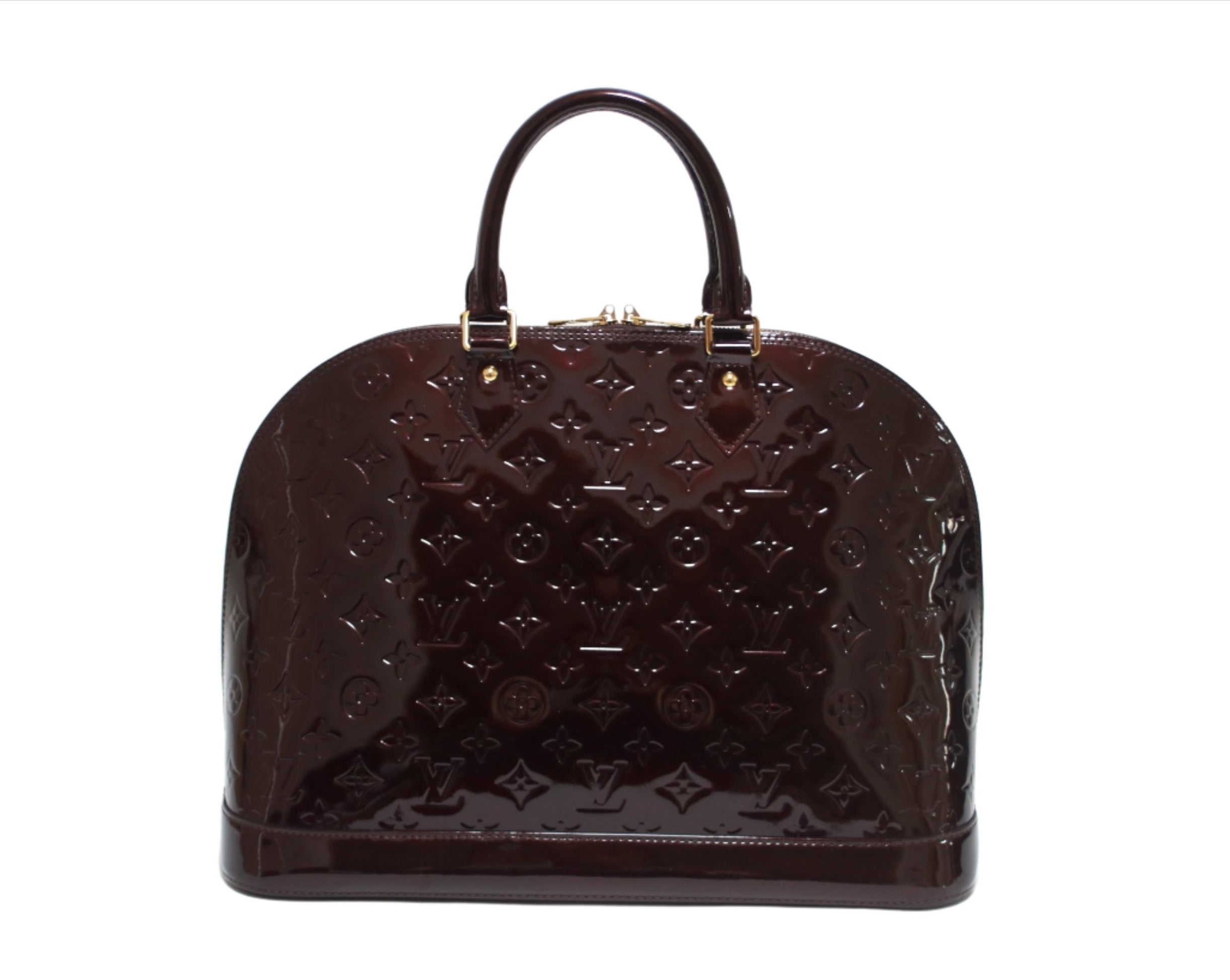Louis Vuitton Alma GM Vernis Amarante Handbag (8347)