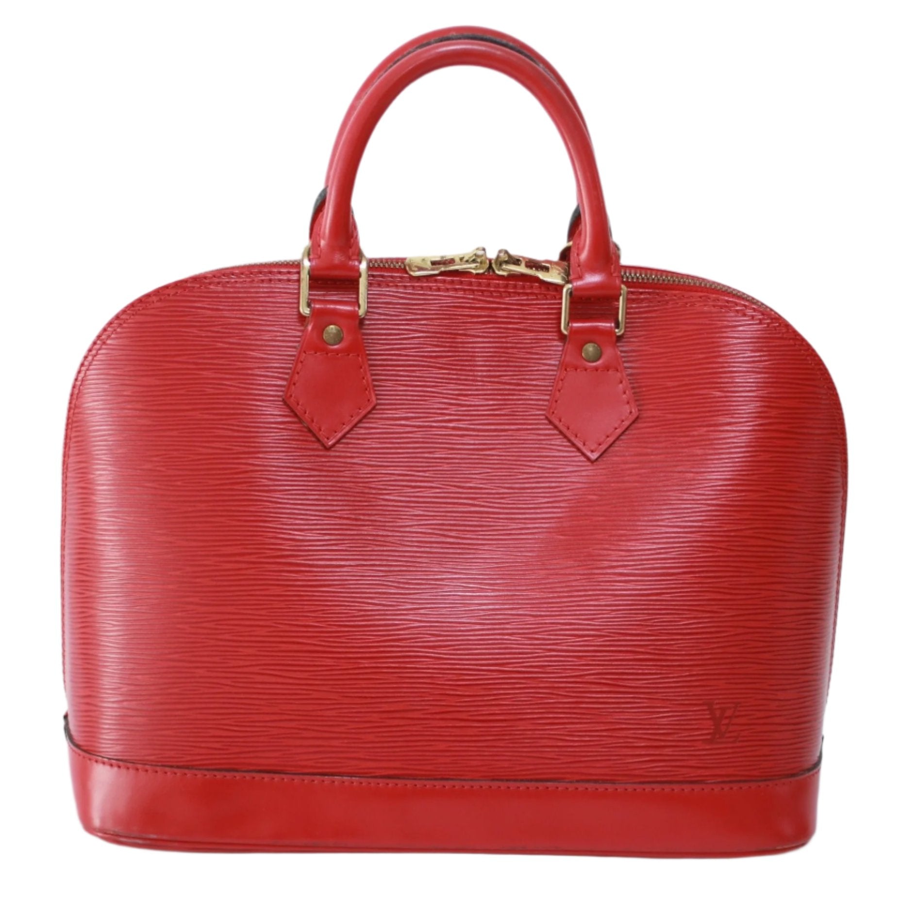 Louis Vuitton Alma PM Epi Handbag Red Used