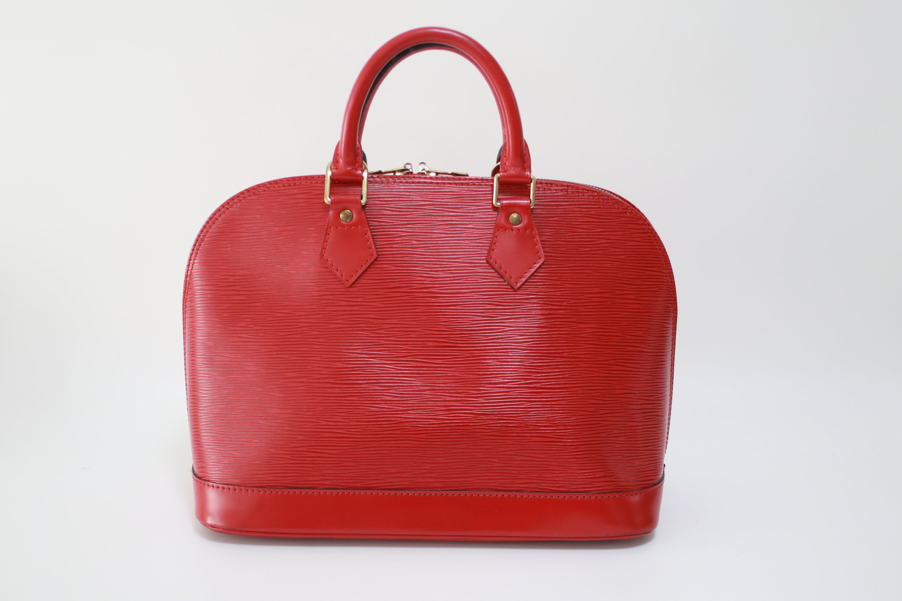 Louis Vuitton Alma PM Epi Handbag Red Used