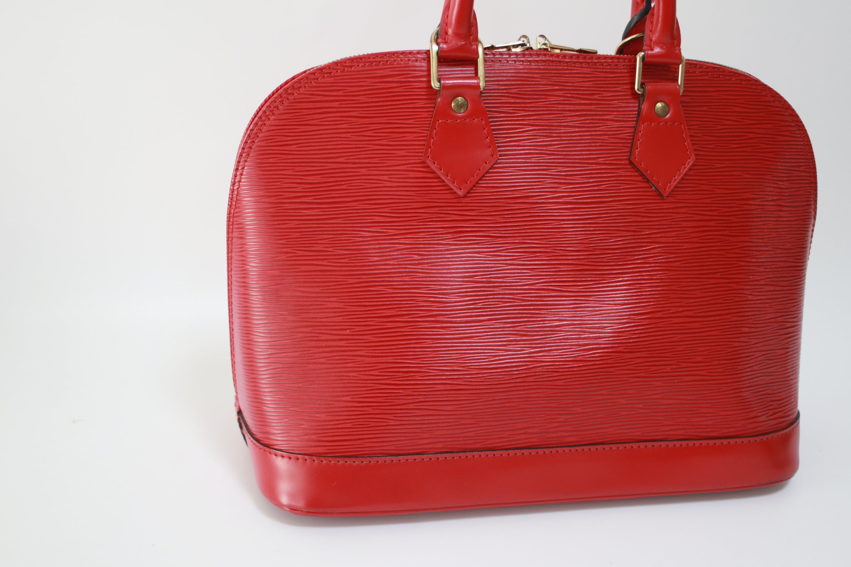 Louis Vuitton Alma PM Epi Handbag Red Used