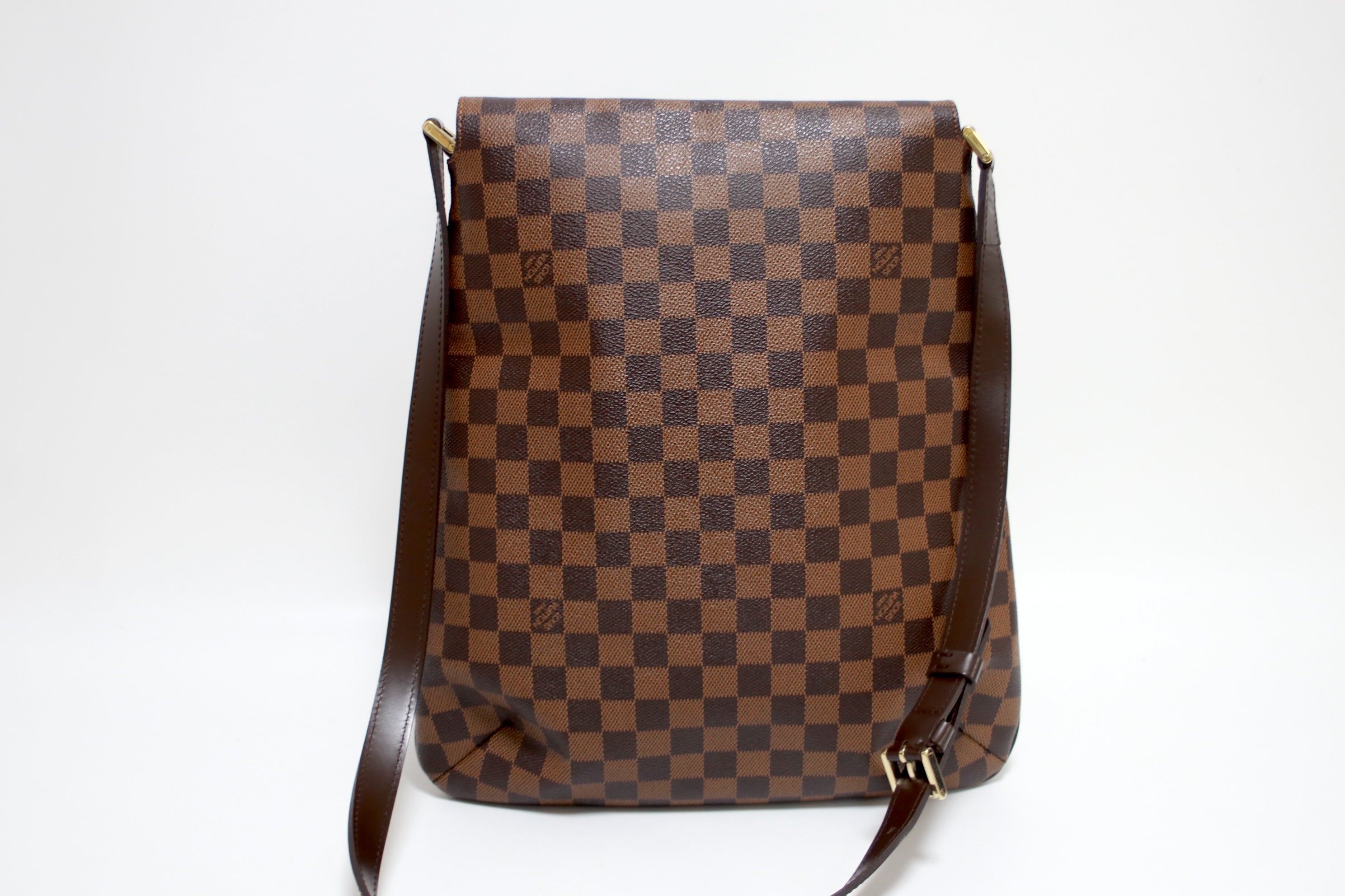 Louis Vuitton Musette Damier Ebene Shoulder Bag Used (8387)