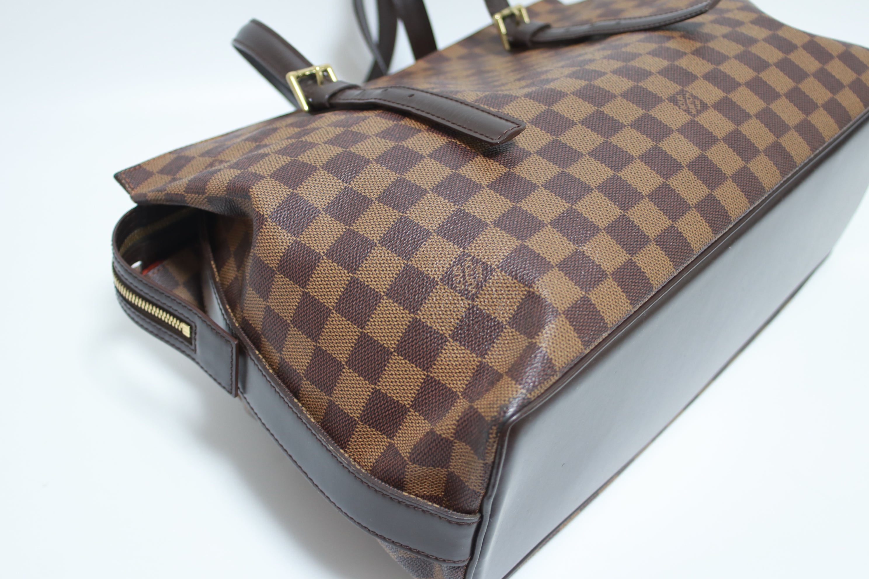 Louis Vuitton Chelsea Damier Ebene Shoulder Bag Used (7328)