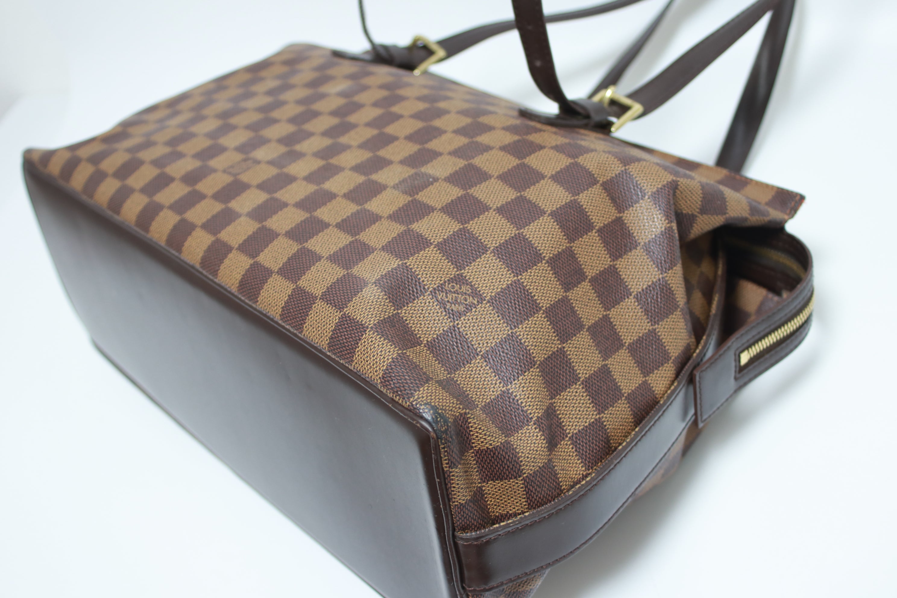 Louis Vuitton Chelsea Damier Ebene Shoulder Bag Used (7328)