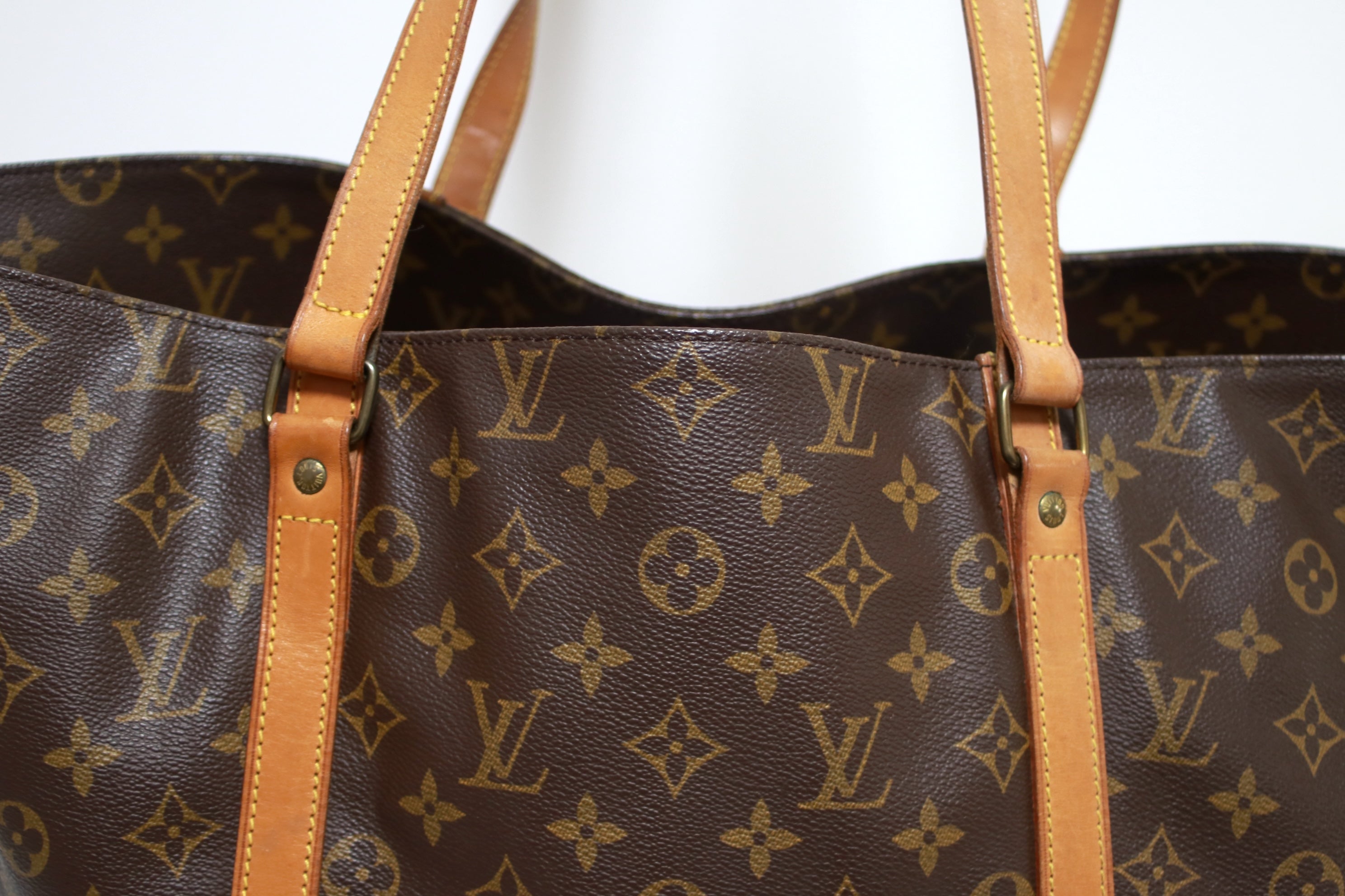 Louis Vuitton Sac Shopping GM Shoulder Tote Bag Used (8394)