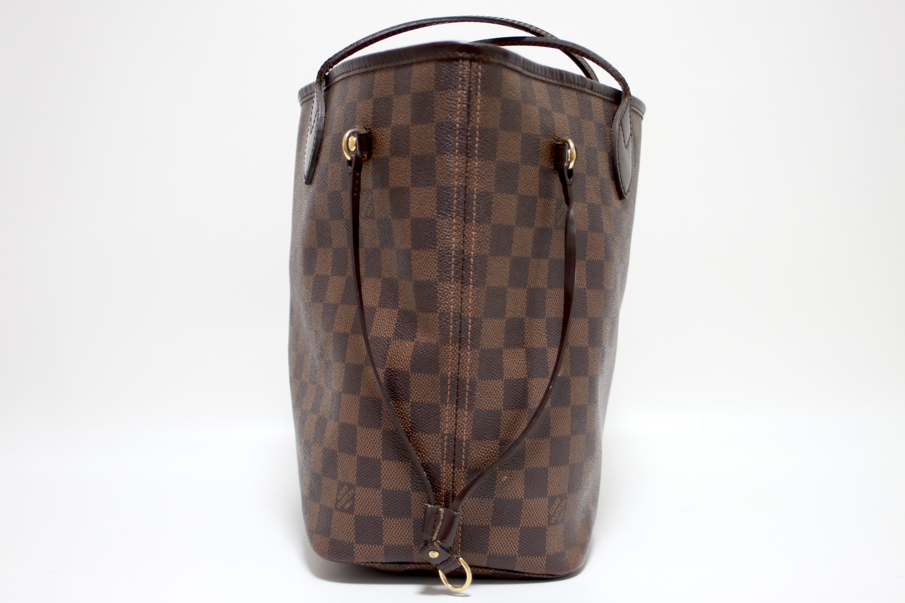 Louis Vuitton Neverfull MM Damier Ebene Tote Bag Used