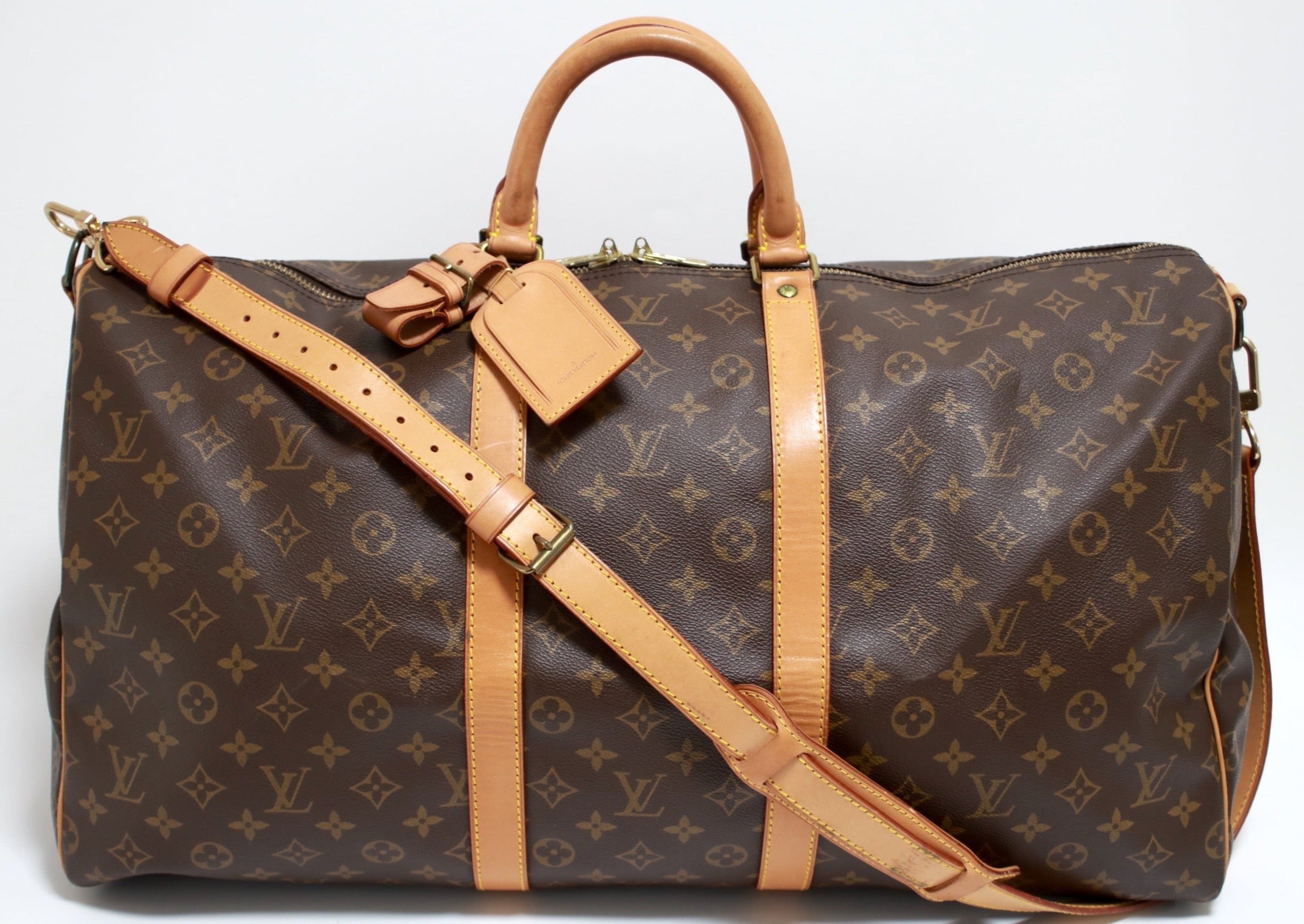 Louis Vuitton Keepall 55 Bandouliere Used (7214)