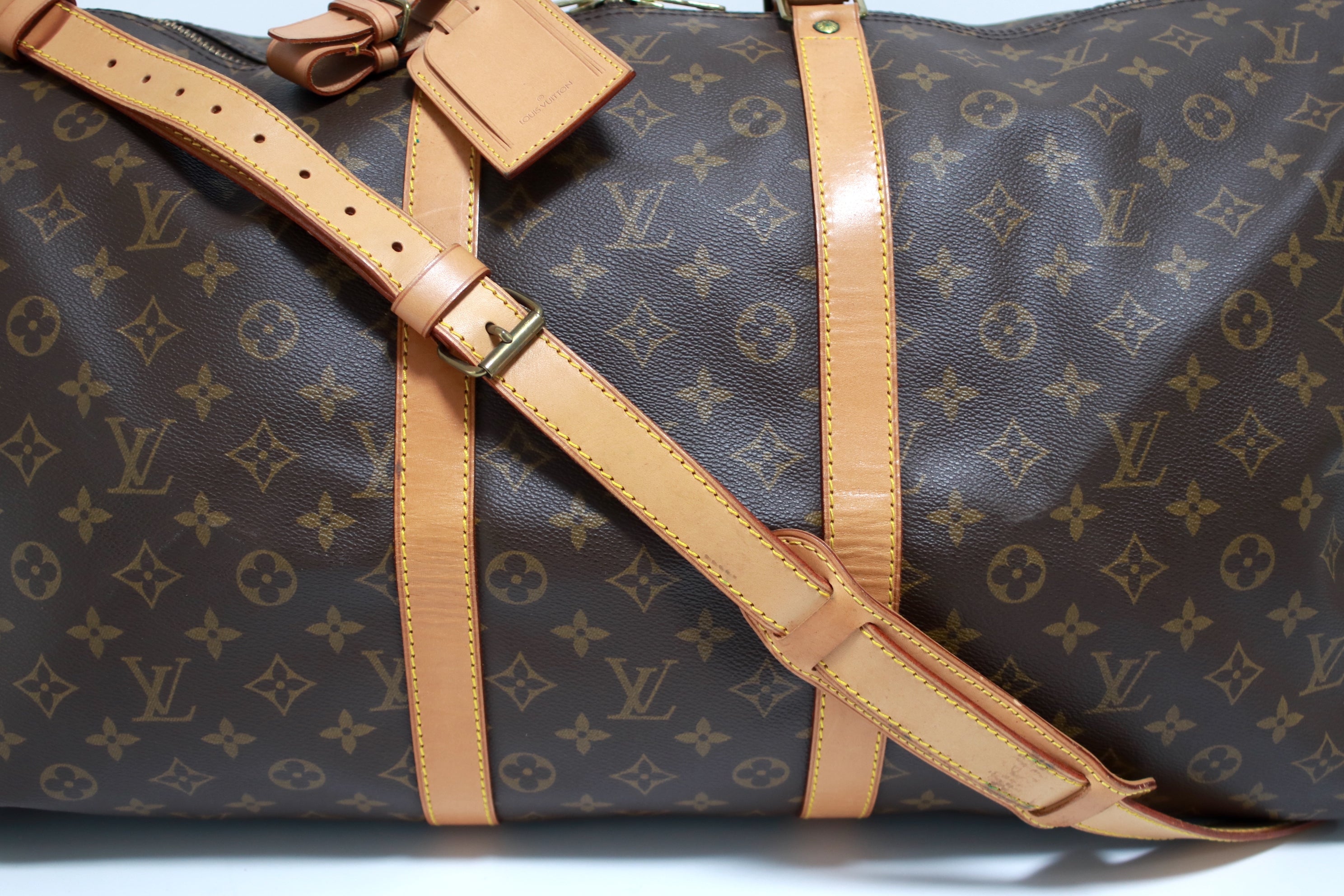 Louis Vuitton Keepall 55 Bandouliere Used (7214)