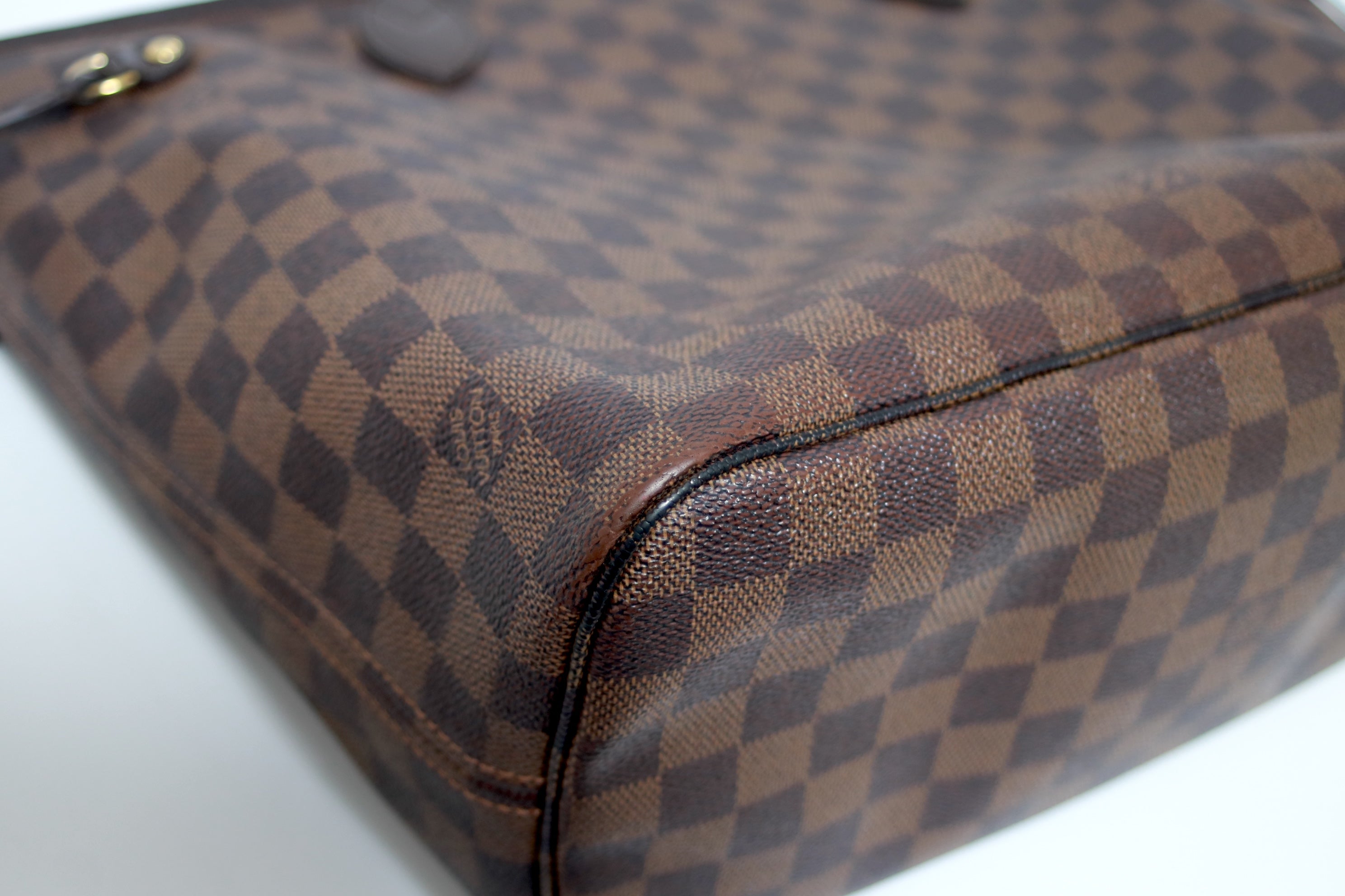 Louis Vuitton Neverfull MM Damier Ebene Tote Bag Used