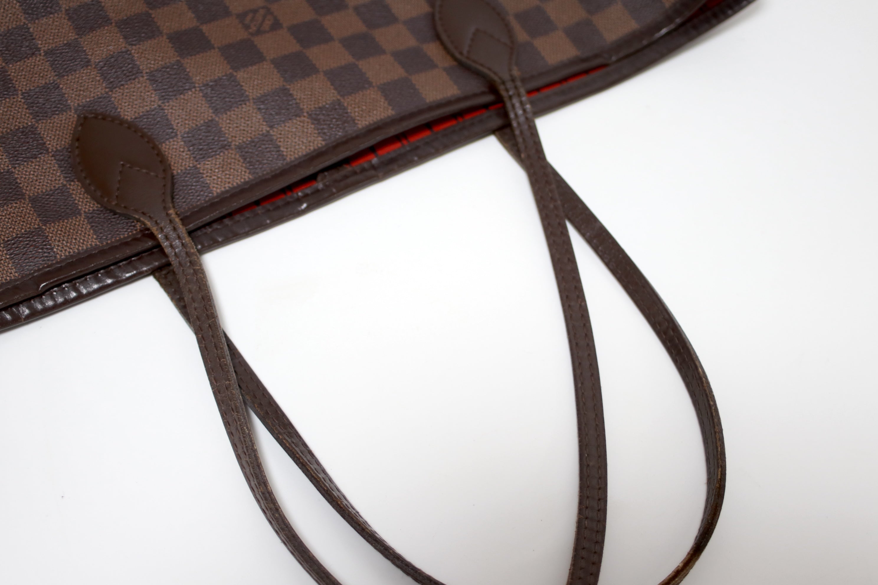 Louis Vuitton Neverfull MM Damier Ebene Tote Bag Used