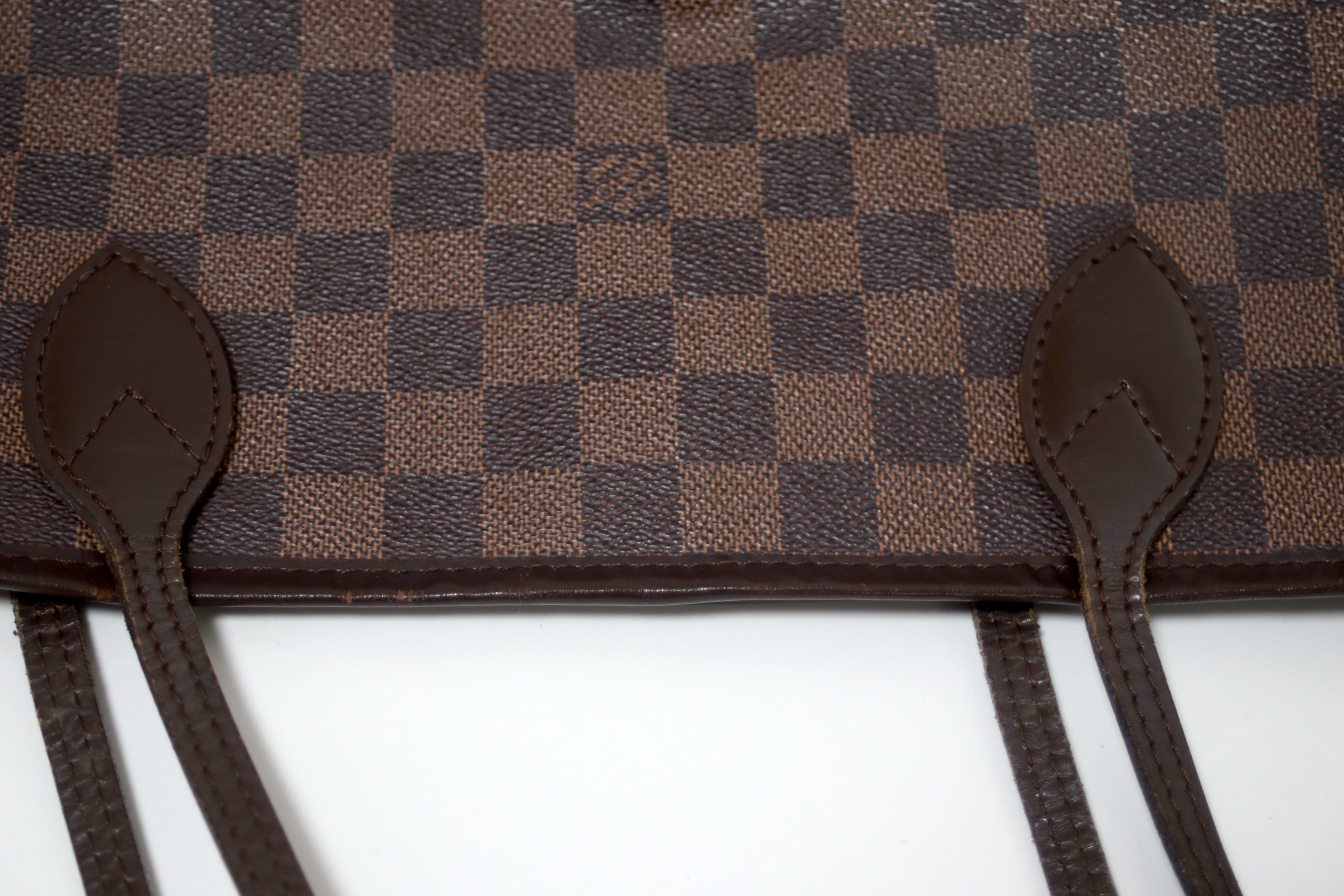 Louis Vuitton Neverfull MM Damier Ebene Tote Bag Used