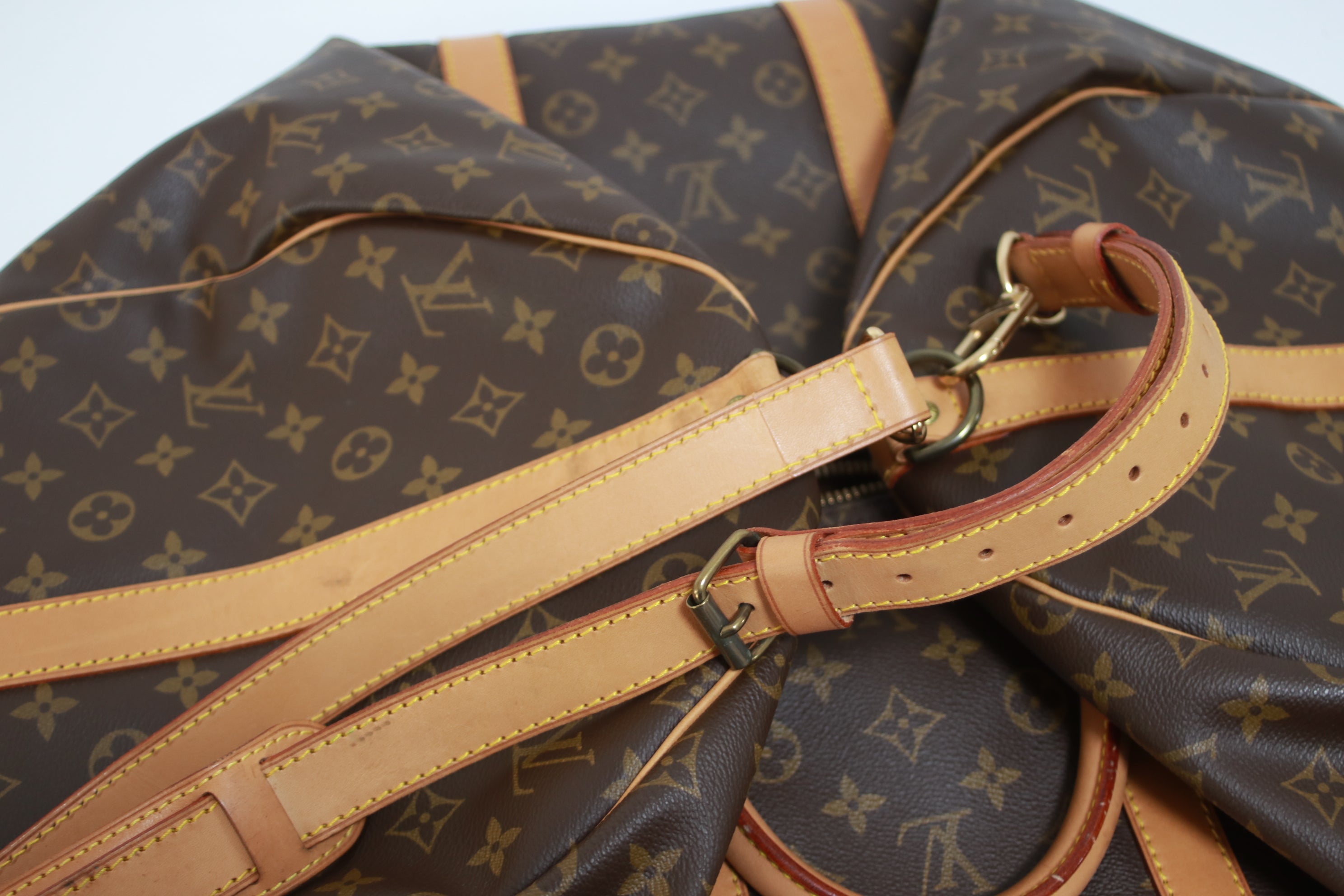 Louis Vuitton Keepall 55 Bandouliere Used (7214)