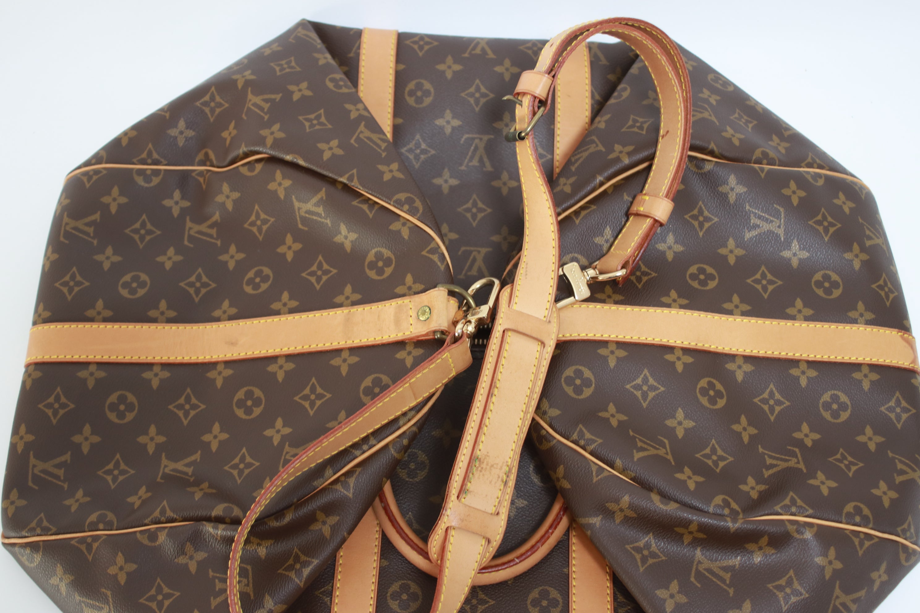 Louis Vuitton Keepall 55 Bandouliere Used (7214)