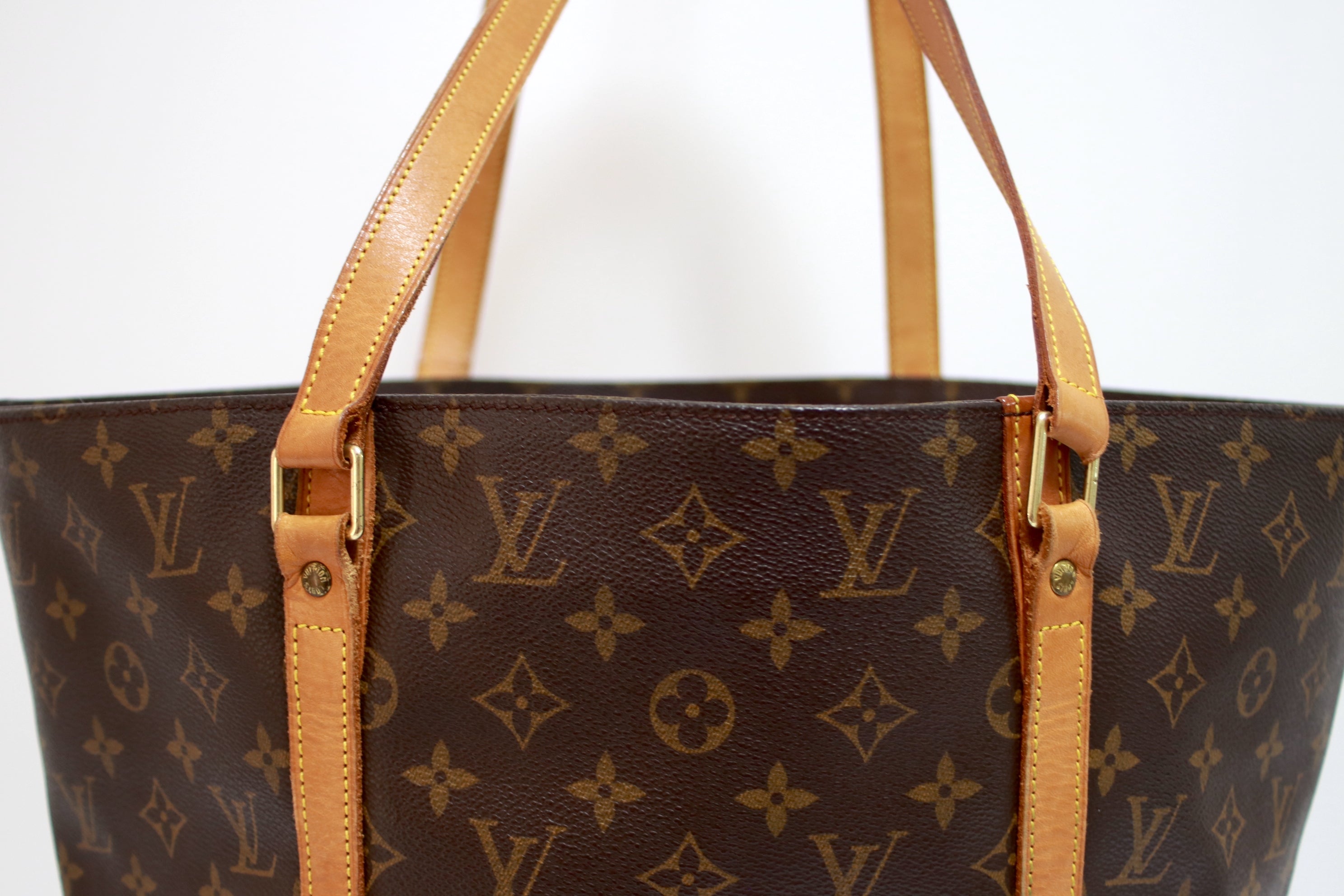 Louis Vuitton Sac Shopping Shoulder Bag Used (7155)