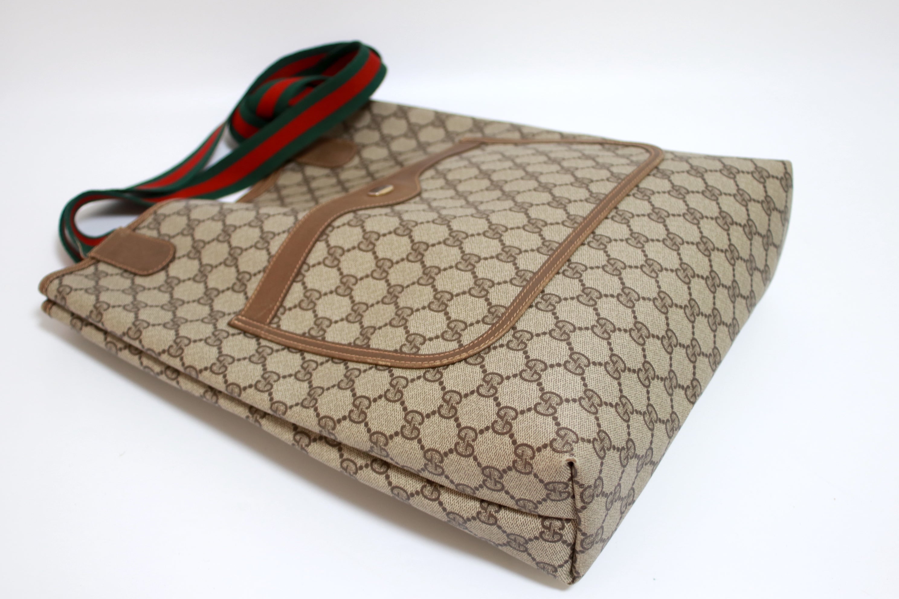 Gucci Slim Web Tote Bag Used