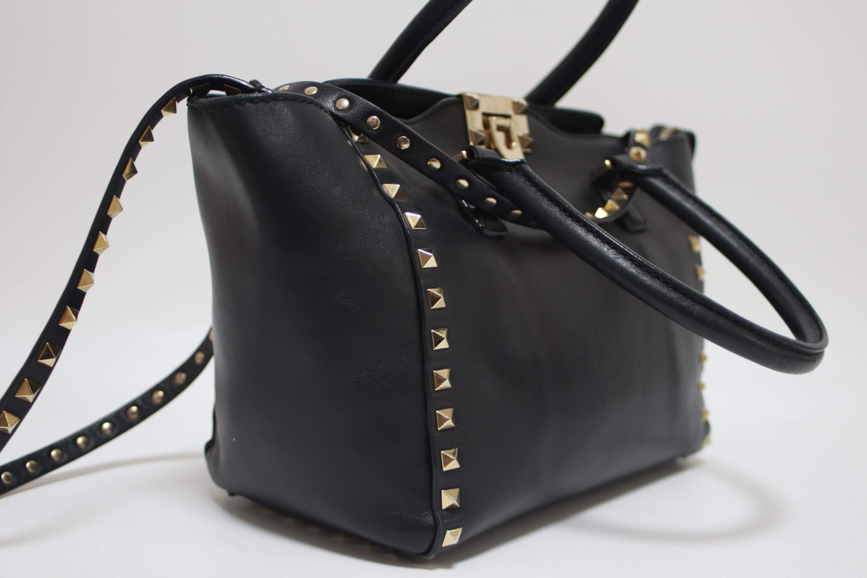 Valentino Rock Studs Two Way Shoulder Bag Used