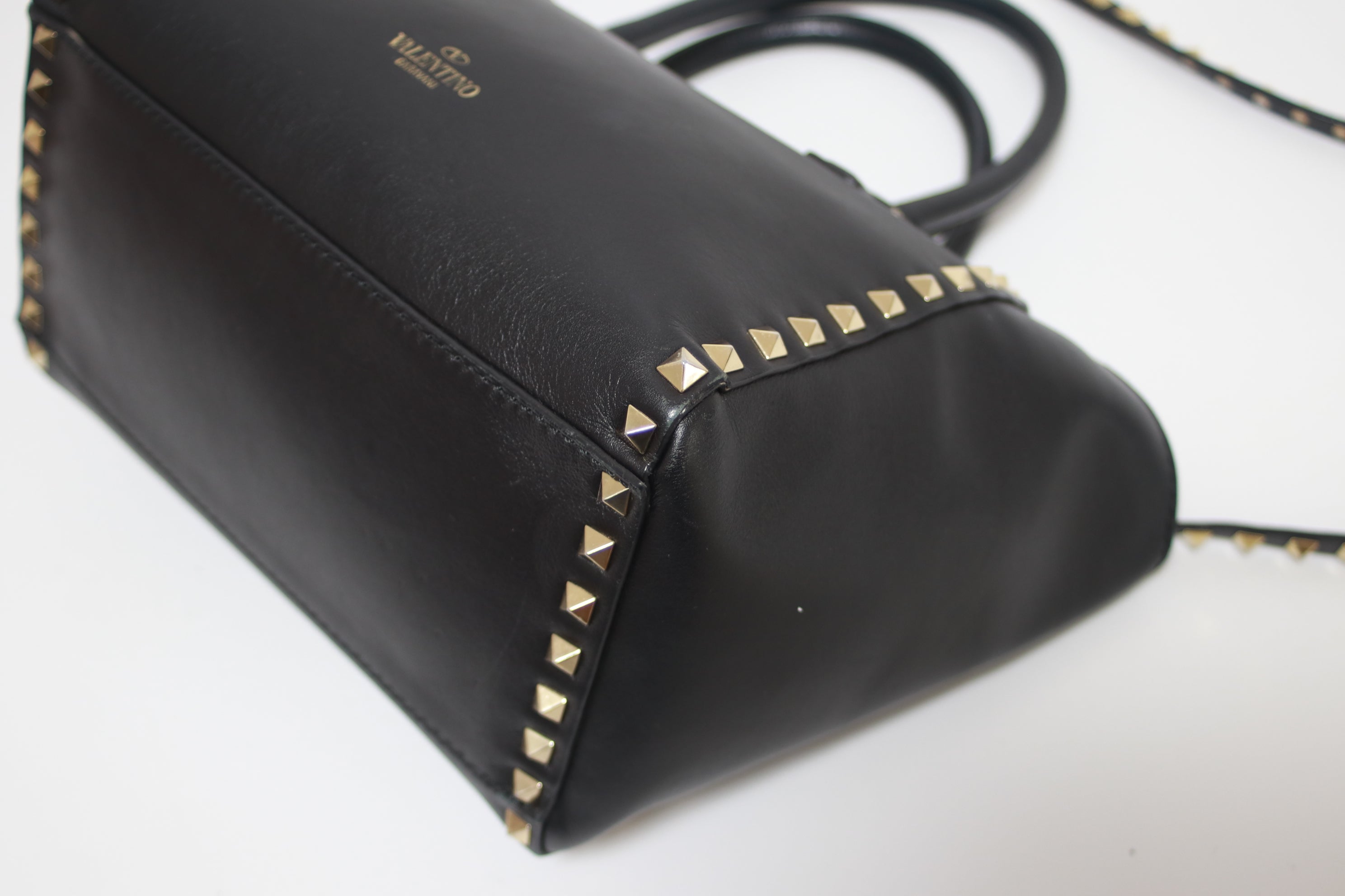 Valentino Rock Studs Two Way Shoulder Bag Used