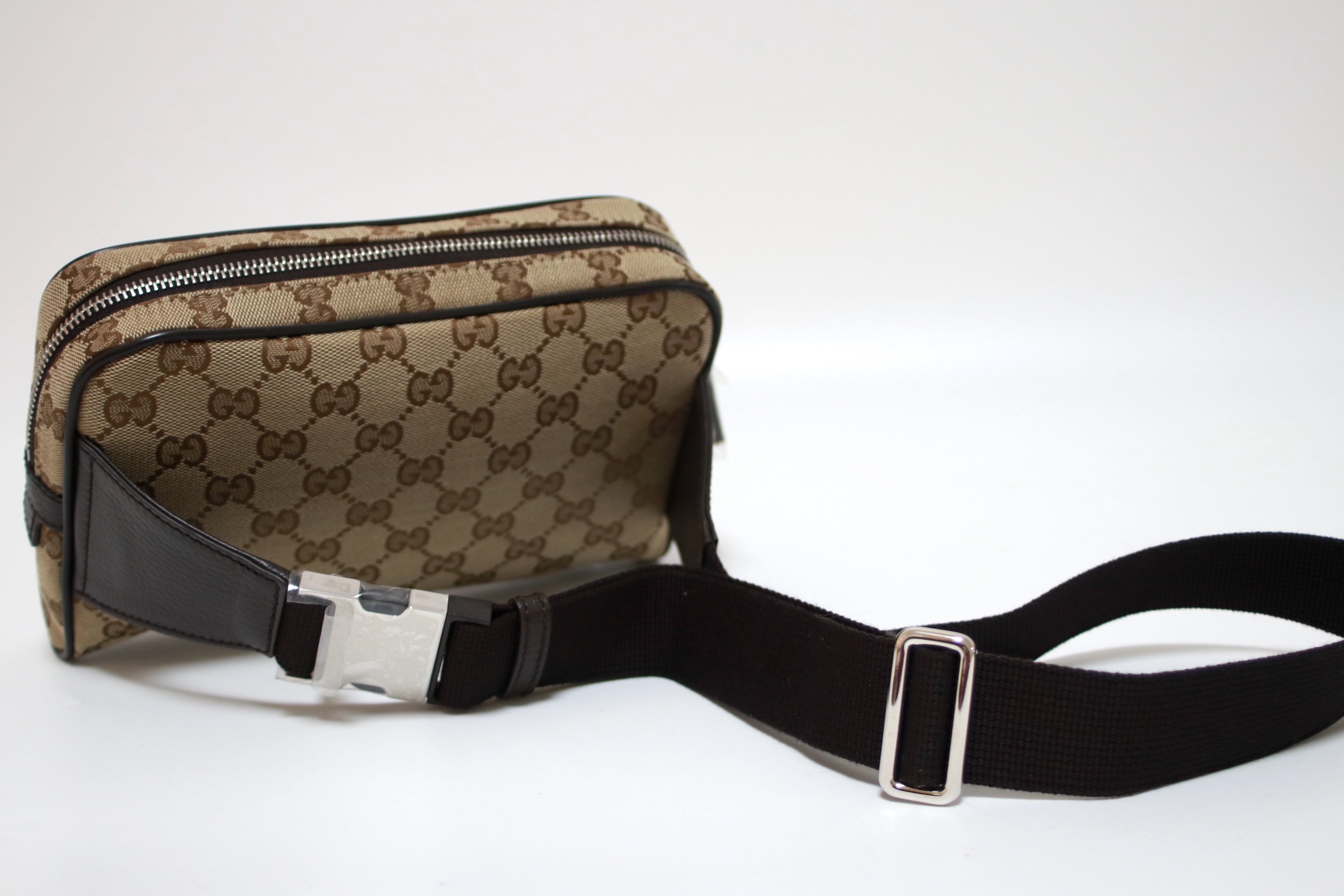 Gucci Canvas Belt Bag Fanny Pack (7390)