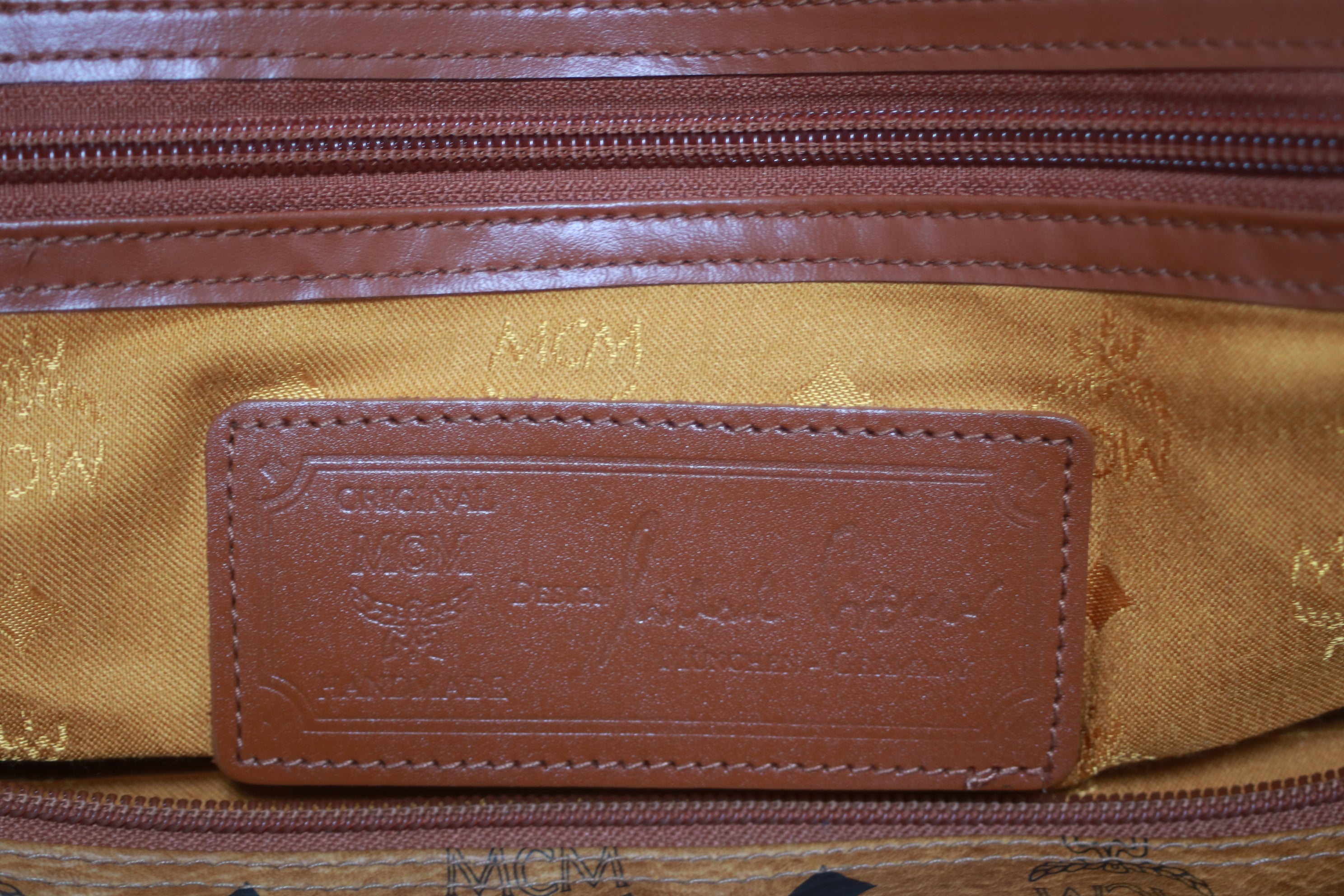 MCM Visetos Duffle Travel Bag Used (7407)