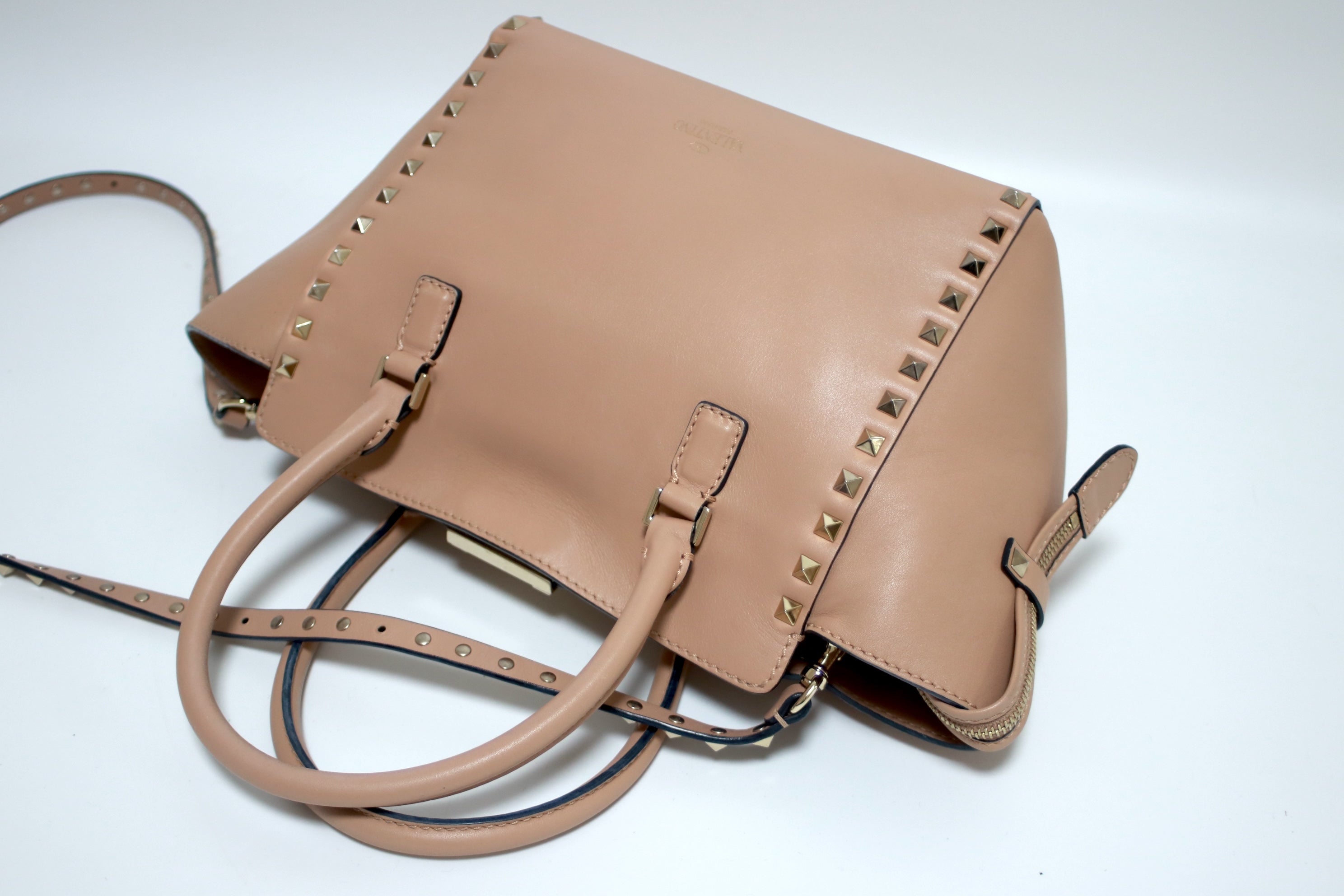 Valentino Studs Two Way Shoulder Bag Used