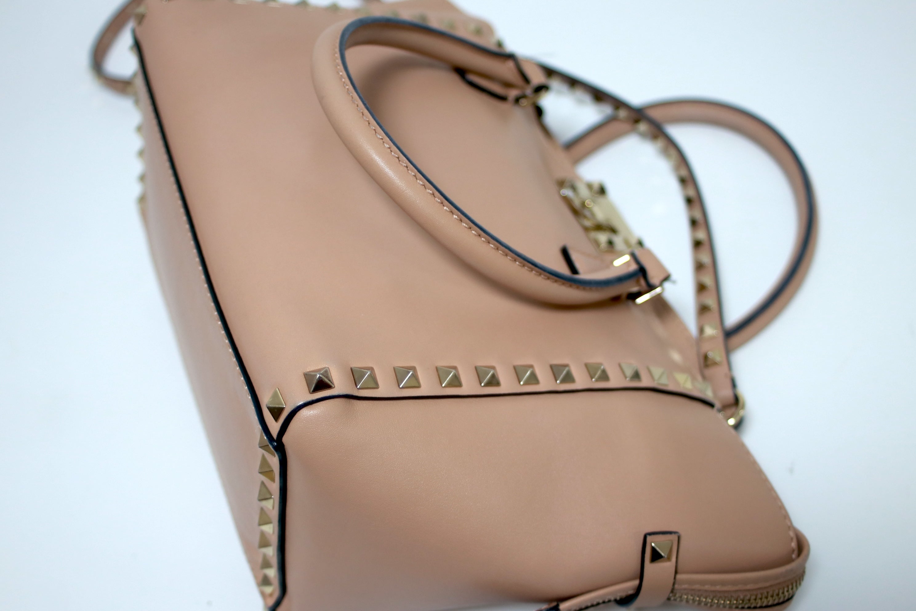 Valentino Studs Two Way Shoulder Bag Used