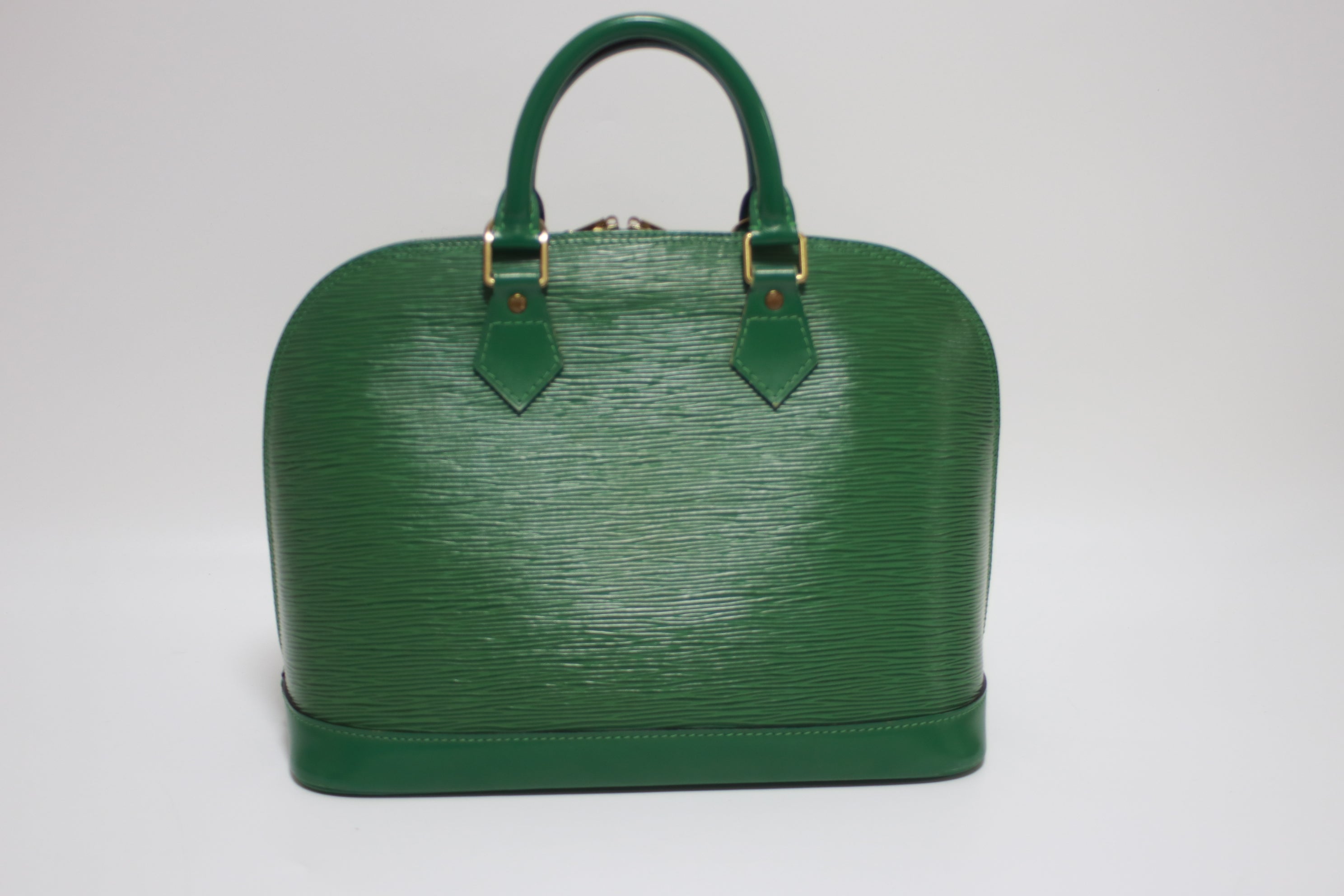 Louis Vuitton Alma PM Epi Leather Green Handbag Used (7451)