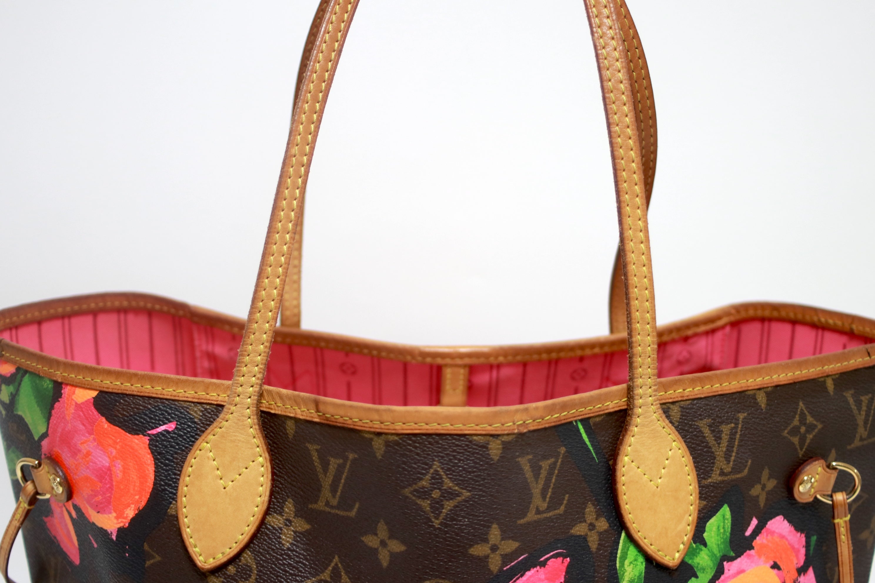 Louis Vuitton Neverfull MM Limited Edition Roses Used