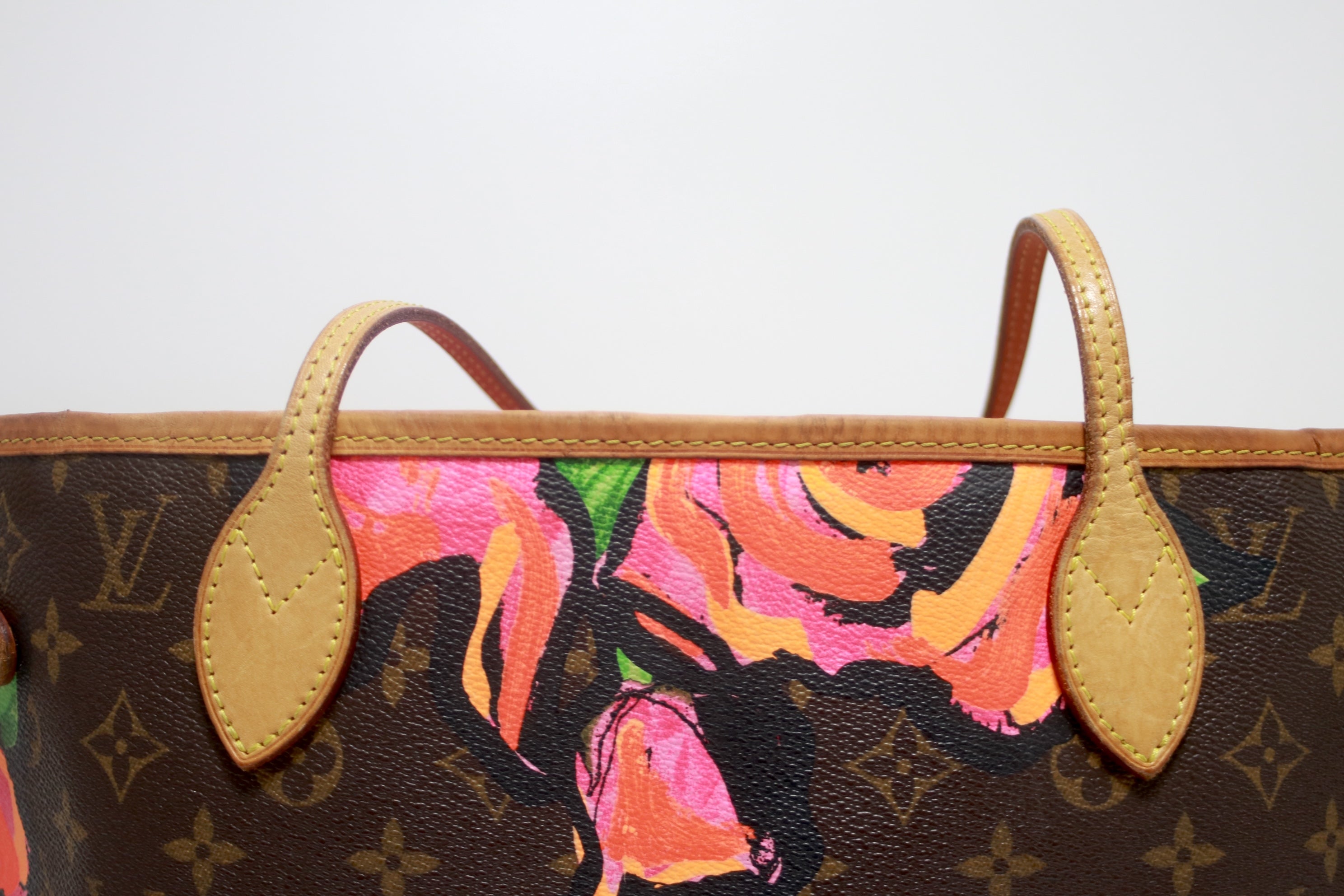 Louis Vuitton Neverfull MM Limited Edition Roses Used