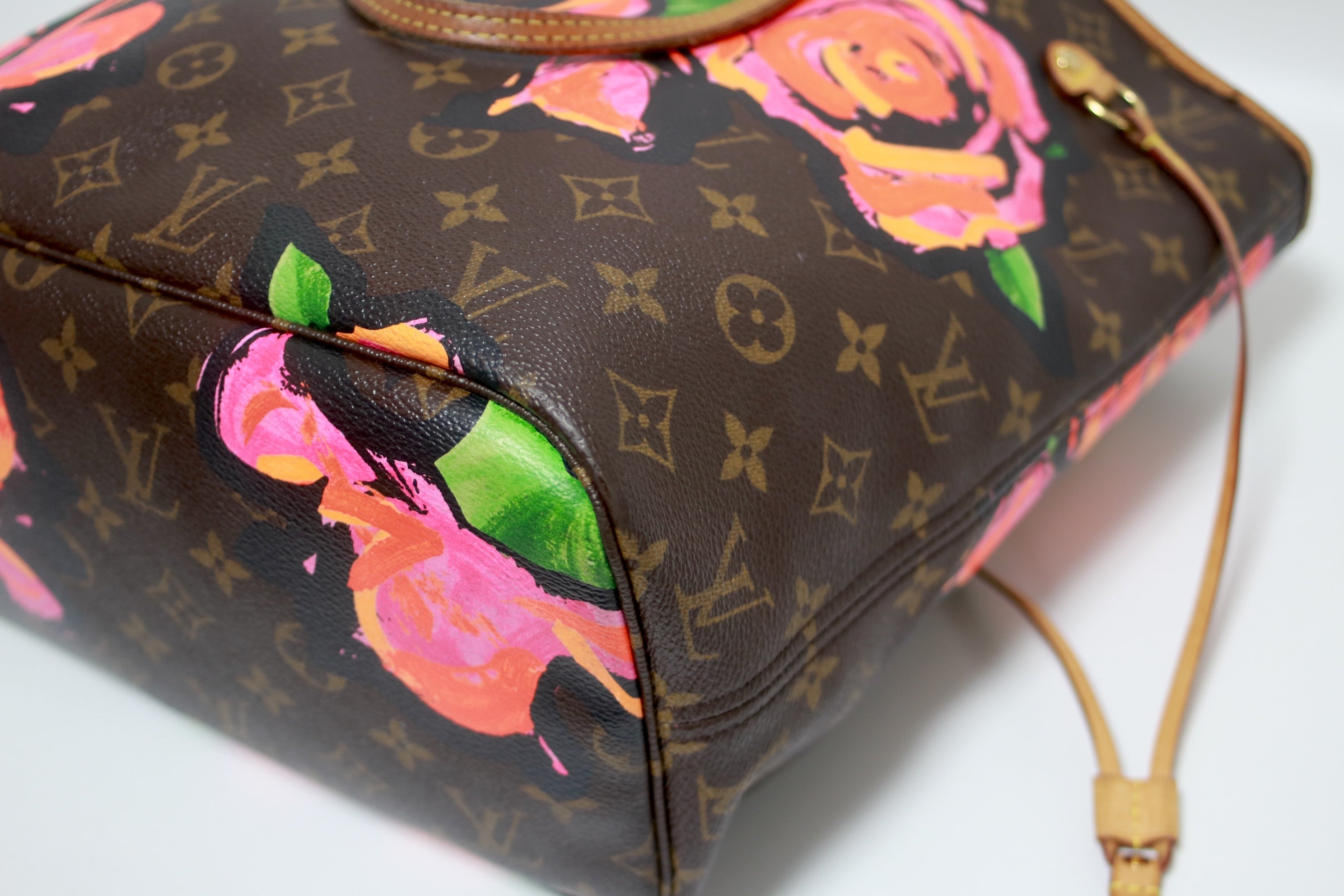 Louis Vuitton Neverfull MM Limited Edition Roses Used