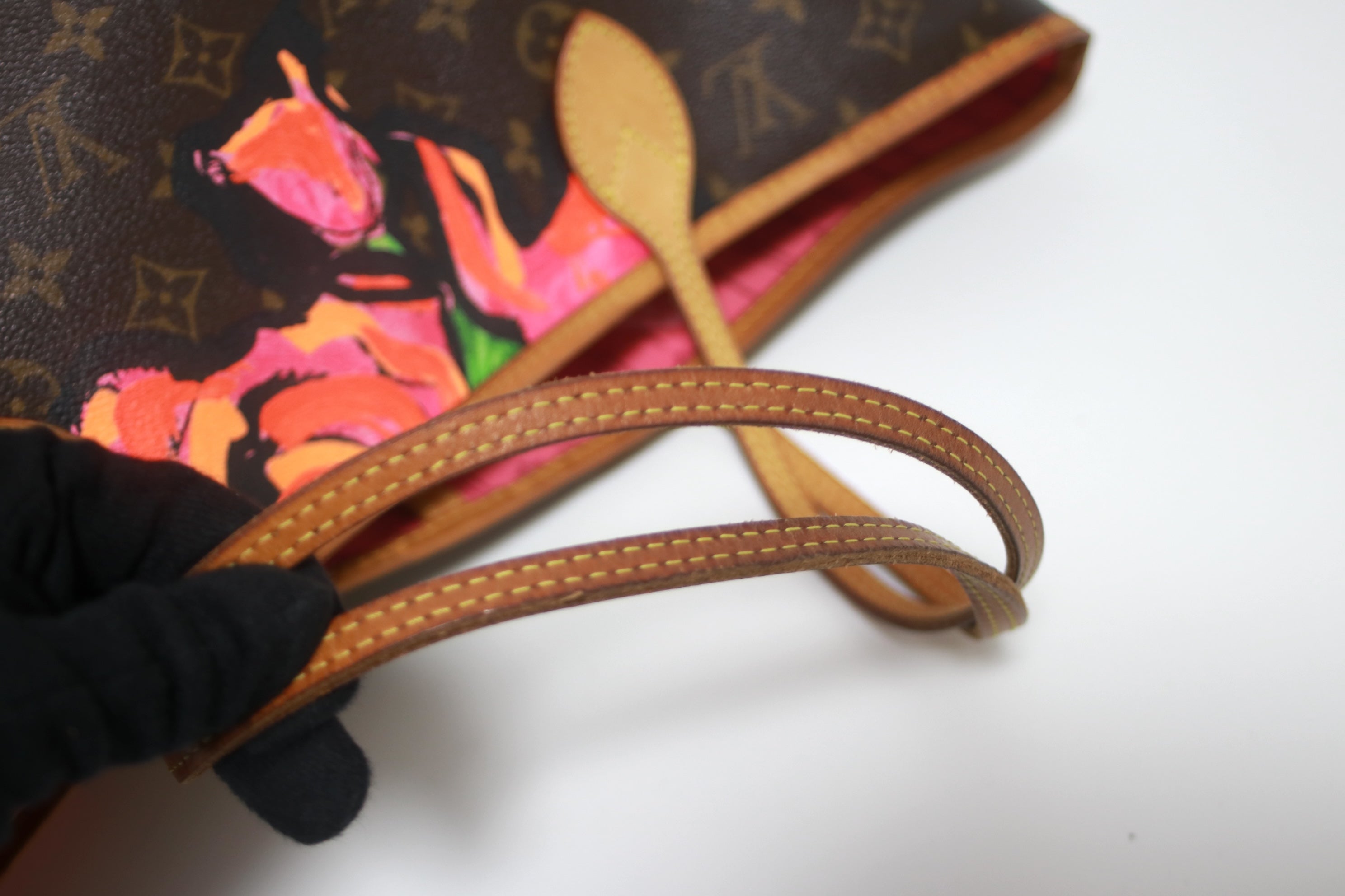 Louis Vuitton Neverfull MM Limited Edition Roses Used