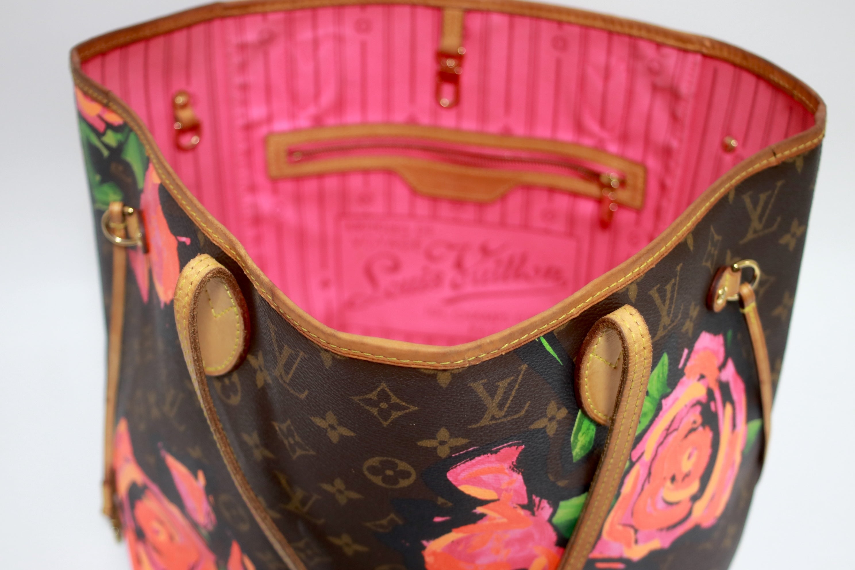 Louis Vuitton Neverfull MM Limited Edition Roses Used