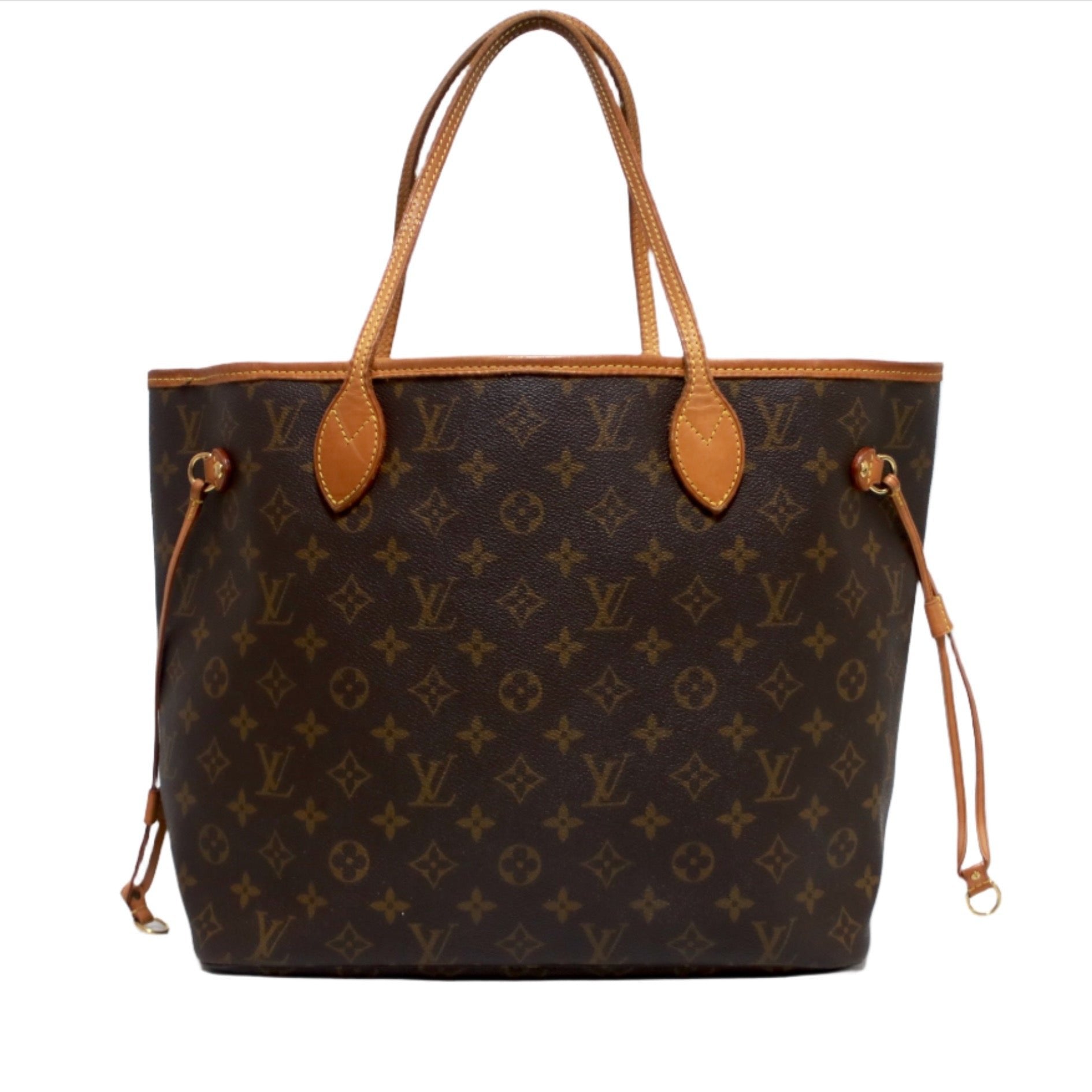 Louis Vuitton Neverfull MM Monogram Shoulder Tote Bag Used