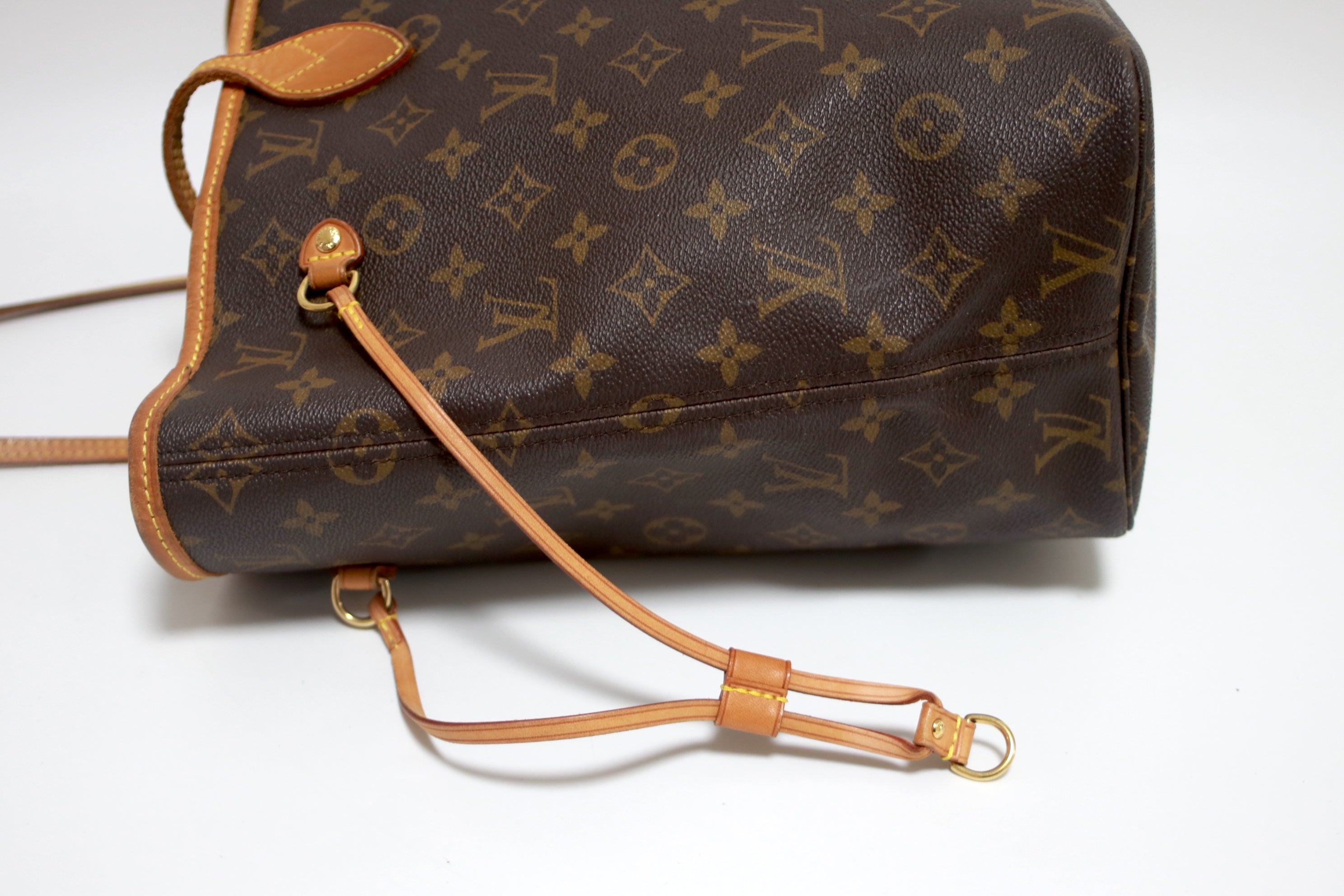 Louis Vuitton Neverfull MM Monogram Shoulder Tote Bag Used (8616)