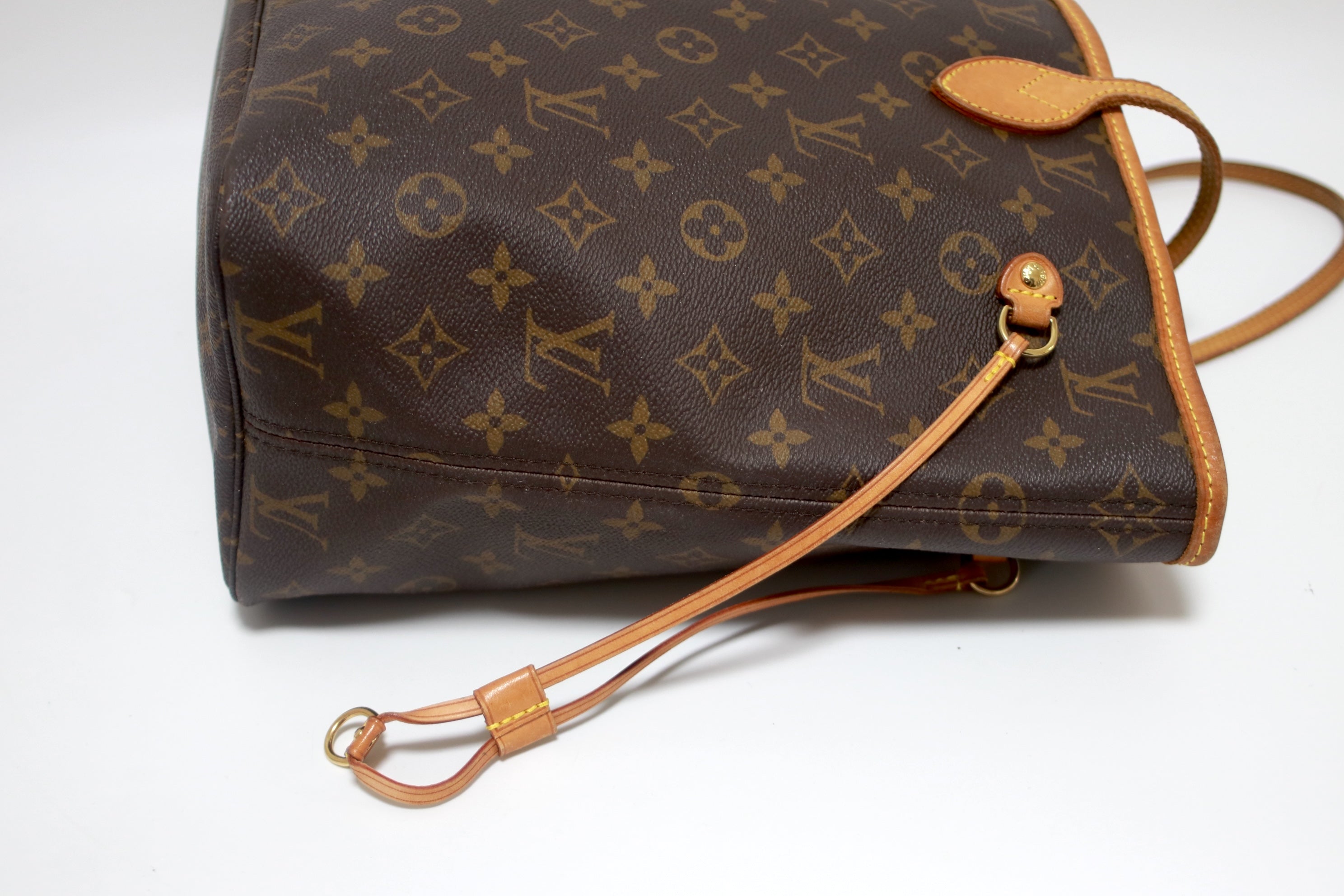 Louis Vuitton Neverfull MM Monogram Shoulder Tote Bag Used (8616)