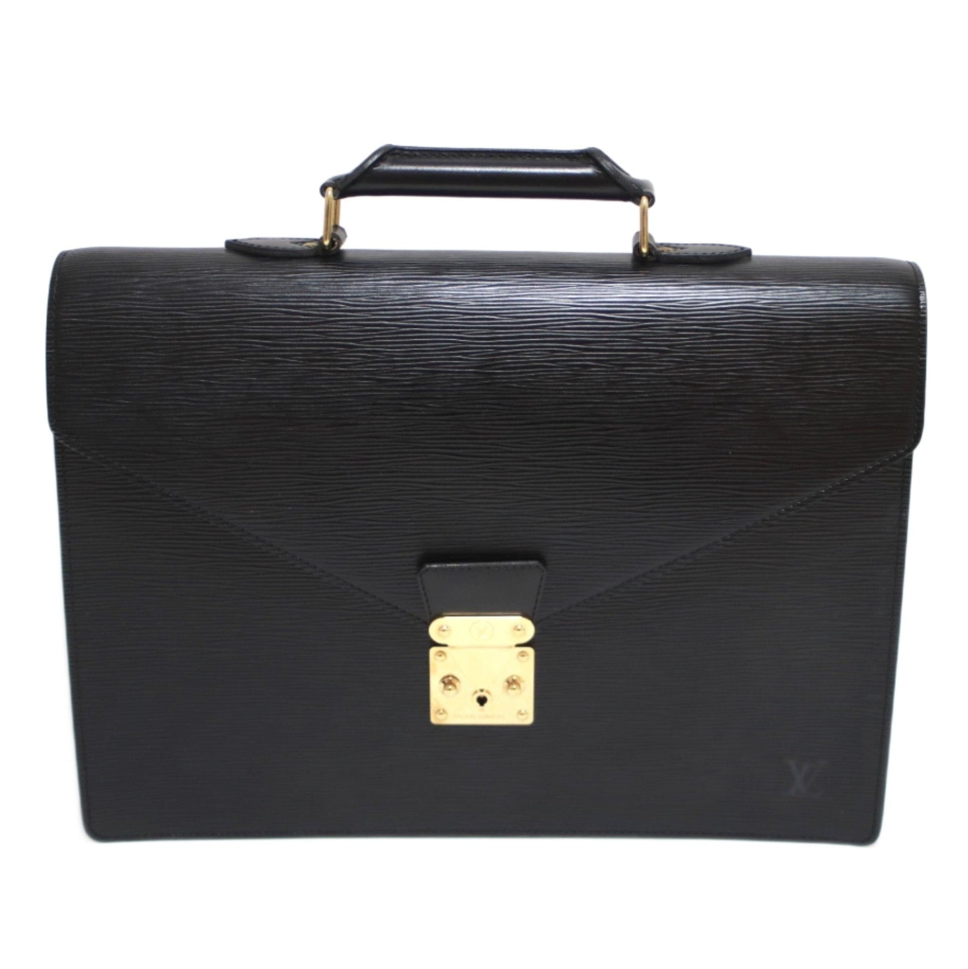 Louis Vuitton Briefcase Serviette Ambassadeur Epi Black Used