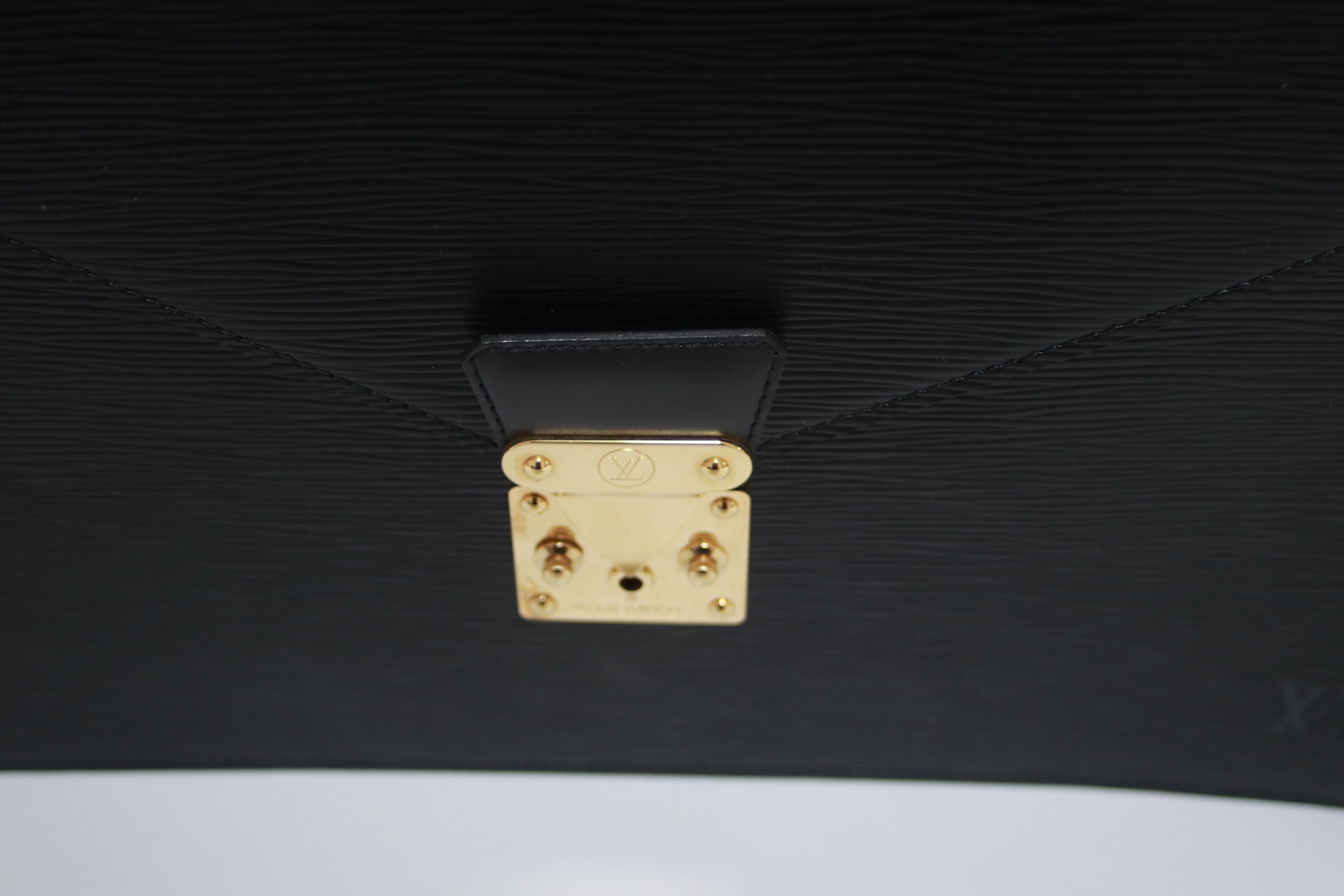 Louis Vuitton Briefcase Serviette Ambassadeur Epi Black Used (7356)