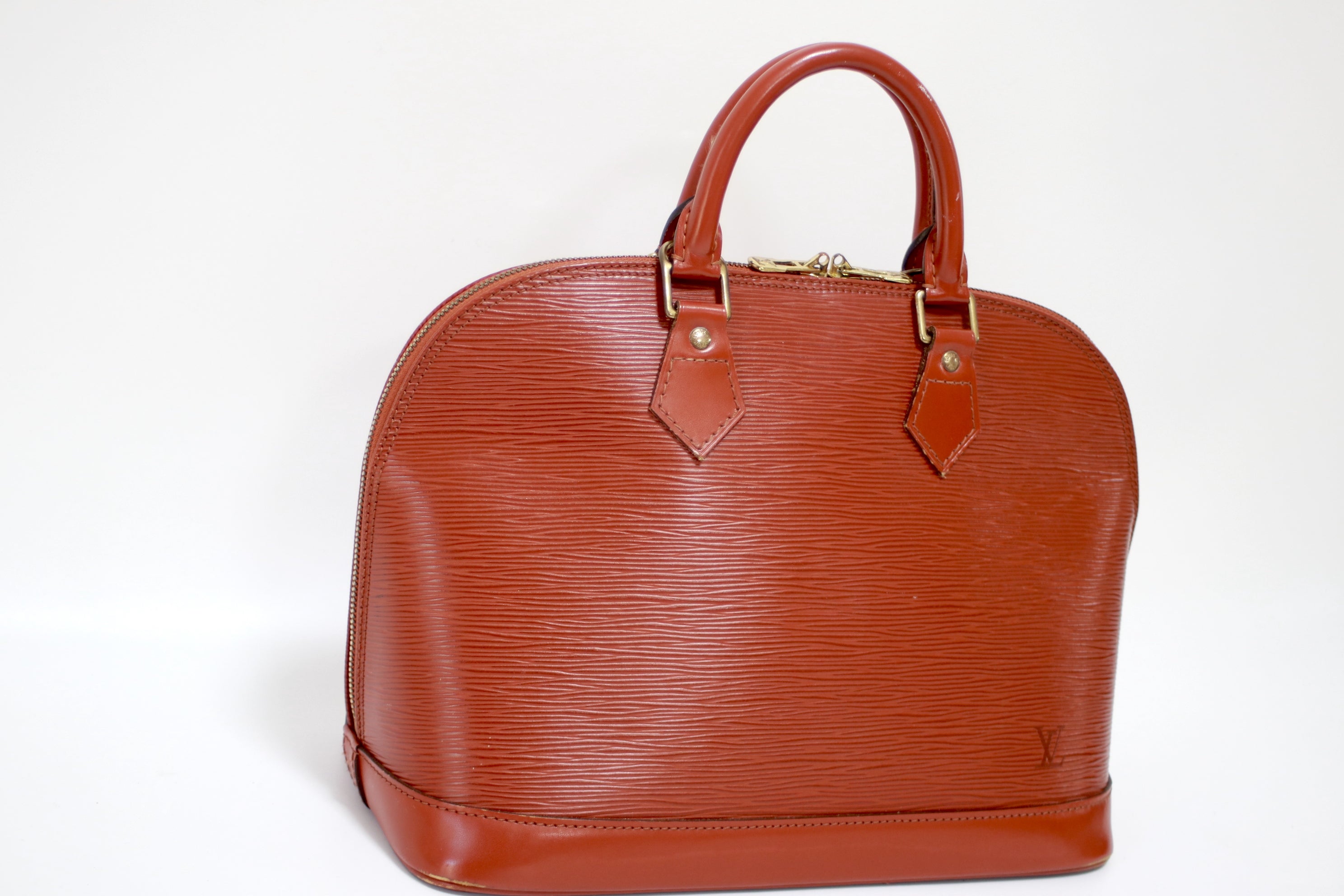 Louis Vuitton Alma PM Kenya Brown Epi Handbag Used (7346)