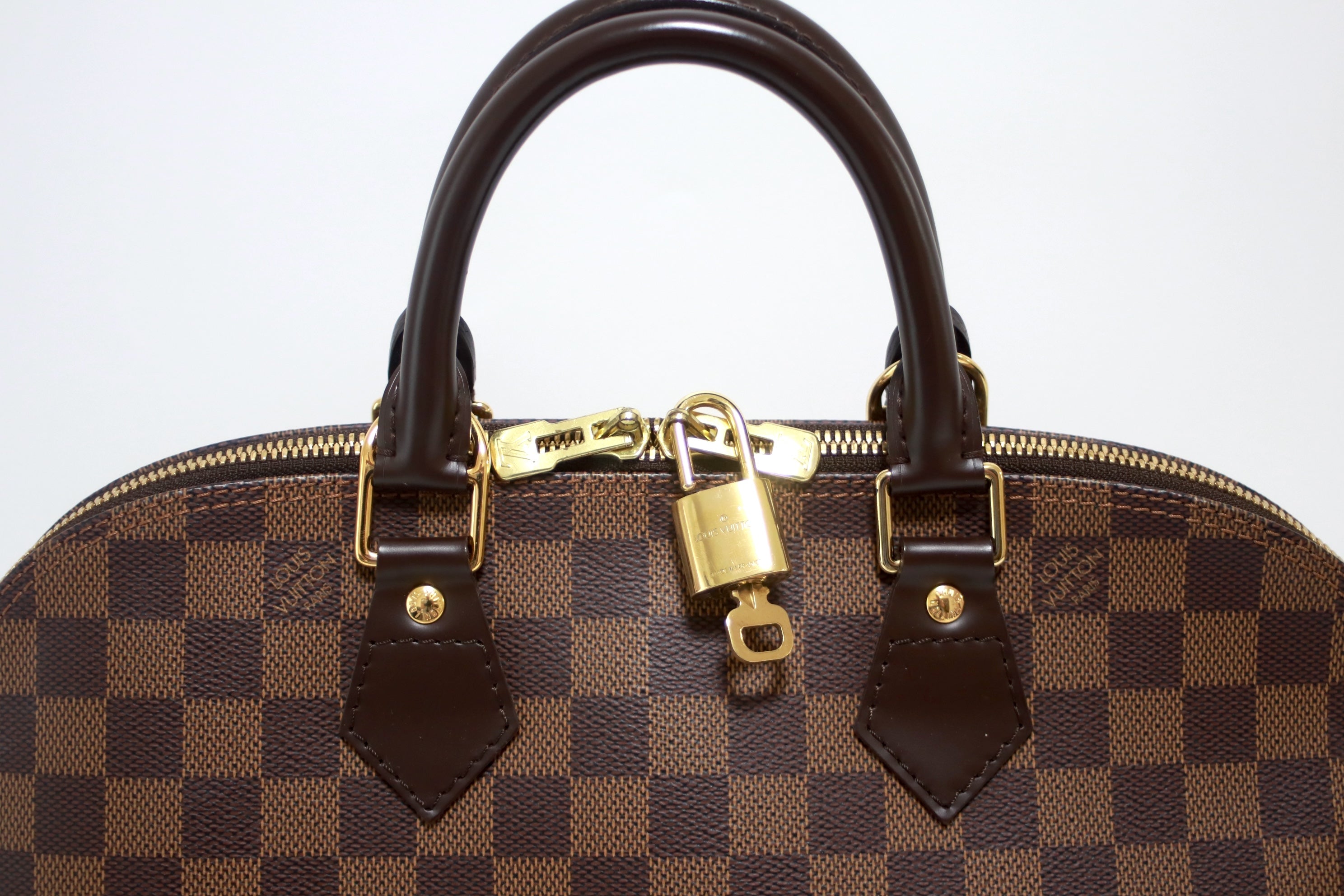 Louis Vuitton Alma PM Damier Ebene Handbag Used (8651)